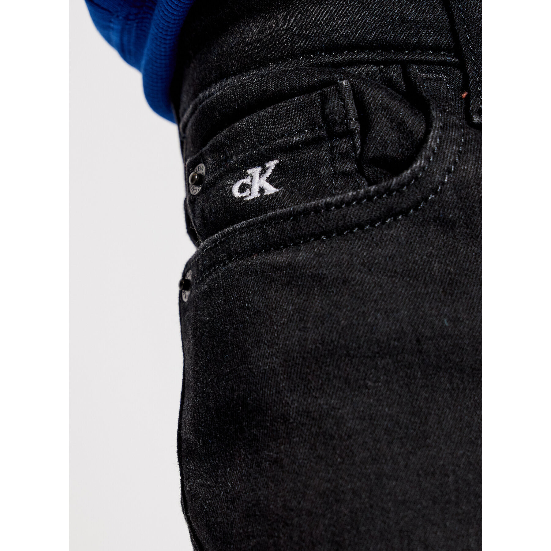 Calvin Klein Jeans Дънки IB0IB00766 Черен Slim Fit - Pepit.bg