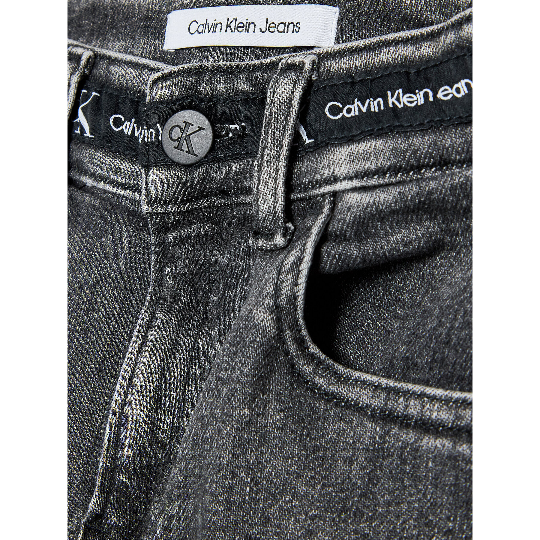Calvin Klein Jeans Дънки IB0IB01474 Черен Regular Fit - Pepit.bg