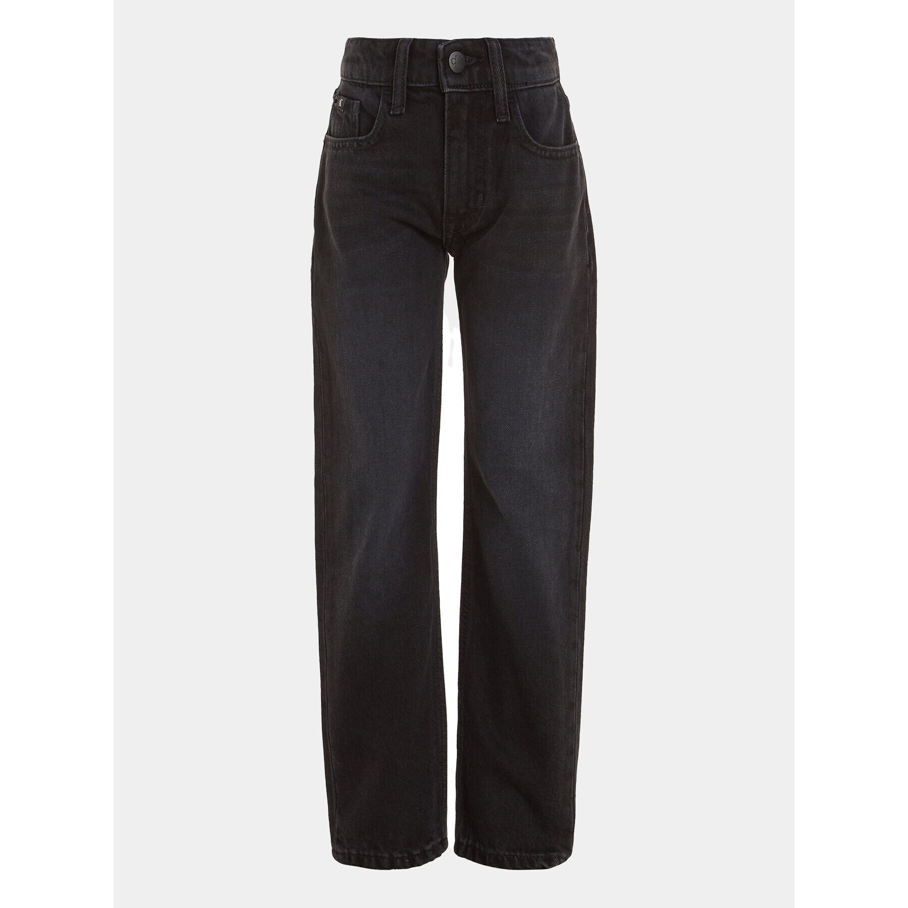 Calvin Klein Jeans Дънки IB0IB01788 Черен Straight Fit - Pepit.bg