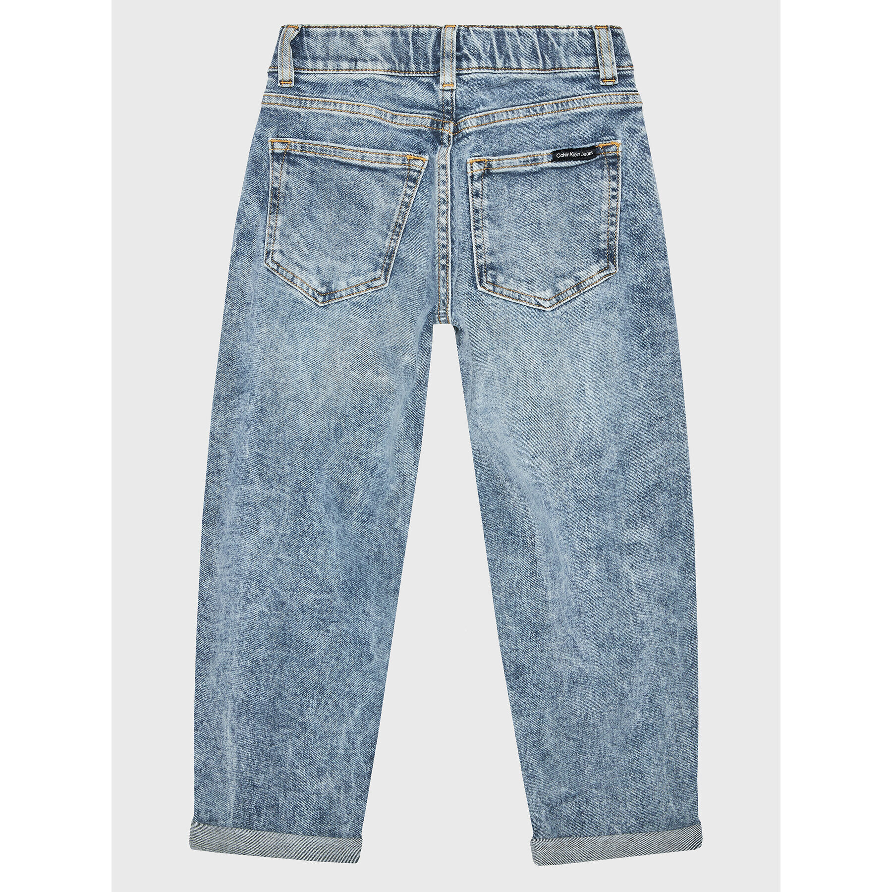 Calvin Klein Jeans Дънки IU0IU00288 Син Straight Fit - Pepit.bg