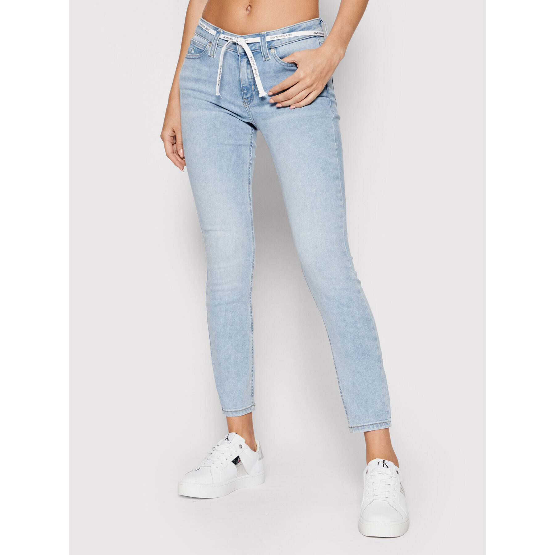 Calvin Klein Jeans Дънки J20J216300 Син Skinny Fit - Pepit.bg