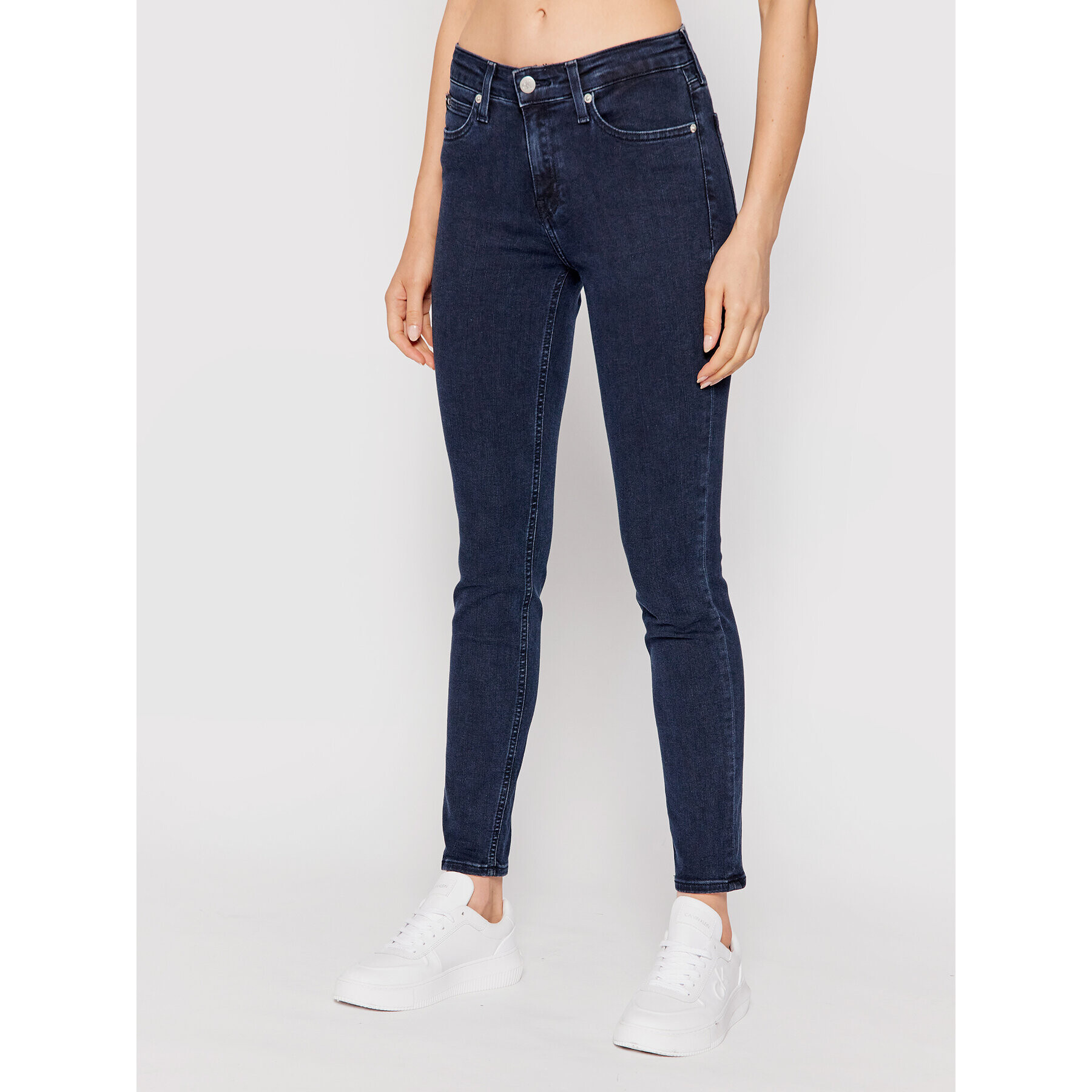 Calvin Klein Jeans Дънки J20J216500 Тъмносин Skinny Fit - Pepit.bg