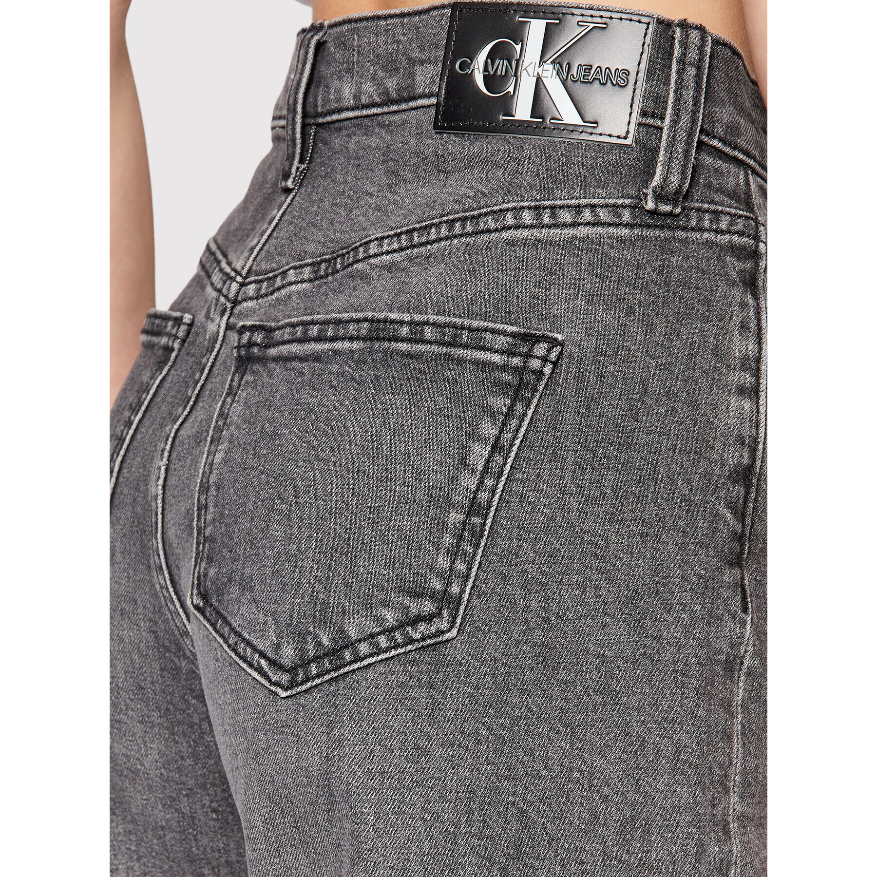 Calvin Klein Jeans Дънки J20J217543 Сив Straight Fit - Pepit.bg