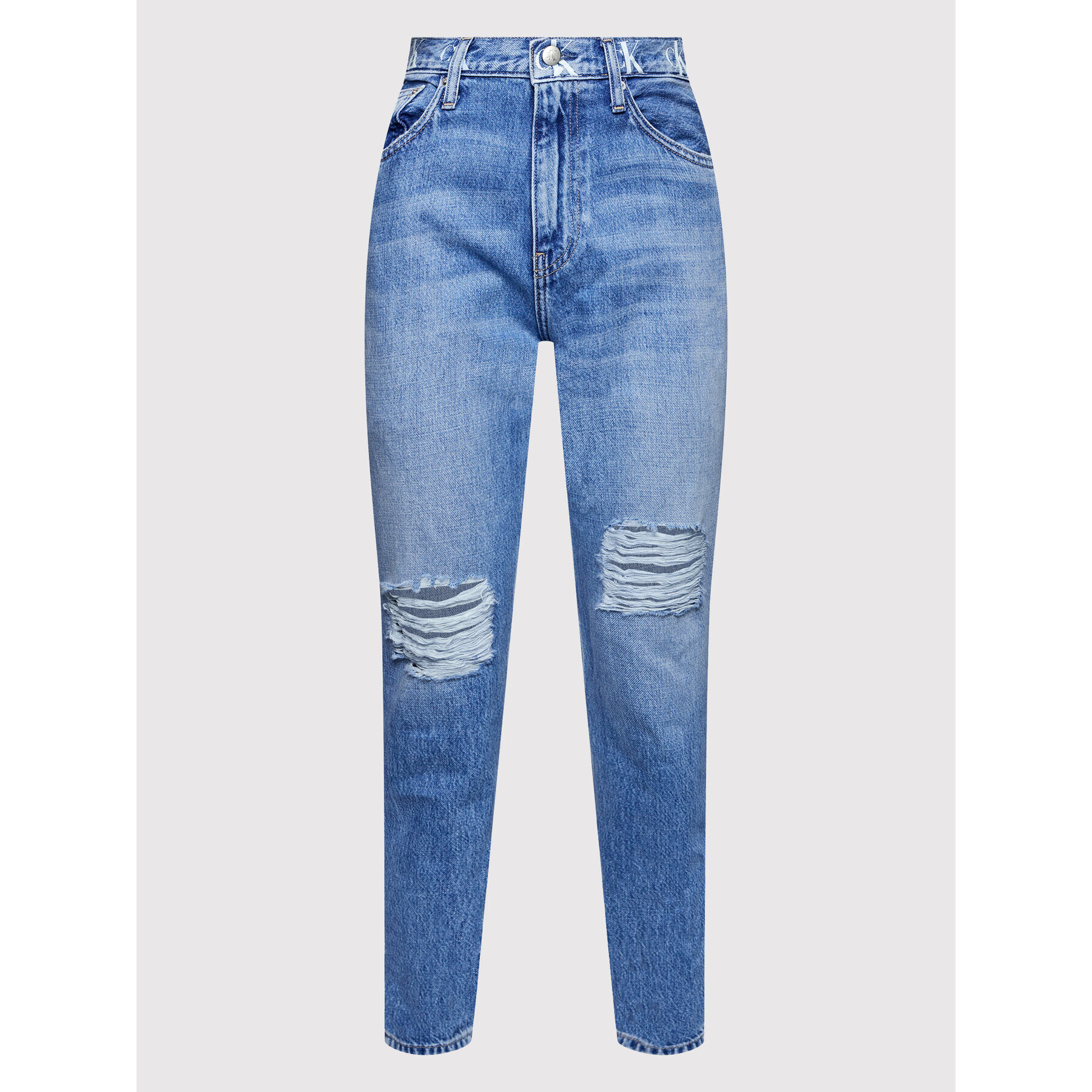 Calvin Klein Jeans Дънки J20J217827 Син Mom Fit - Pepit.bg