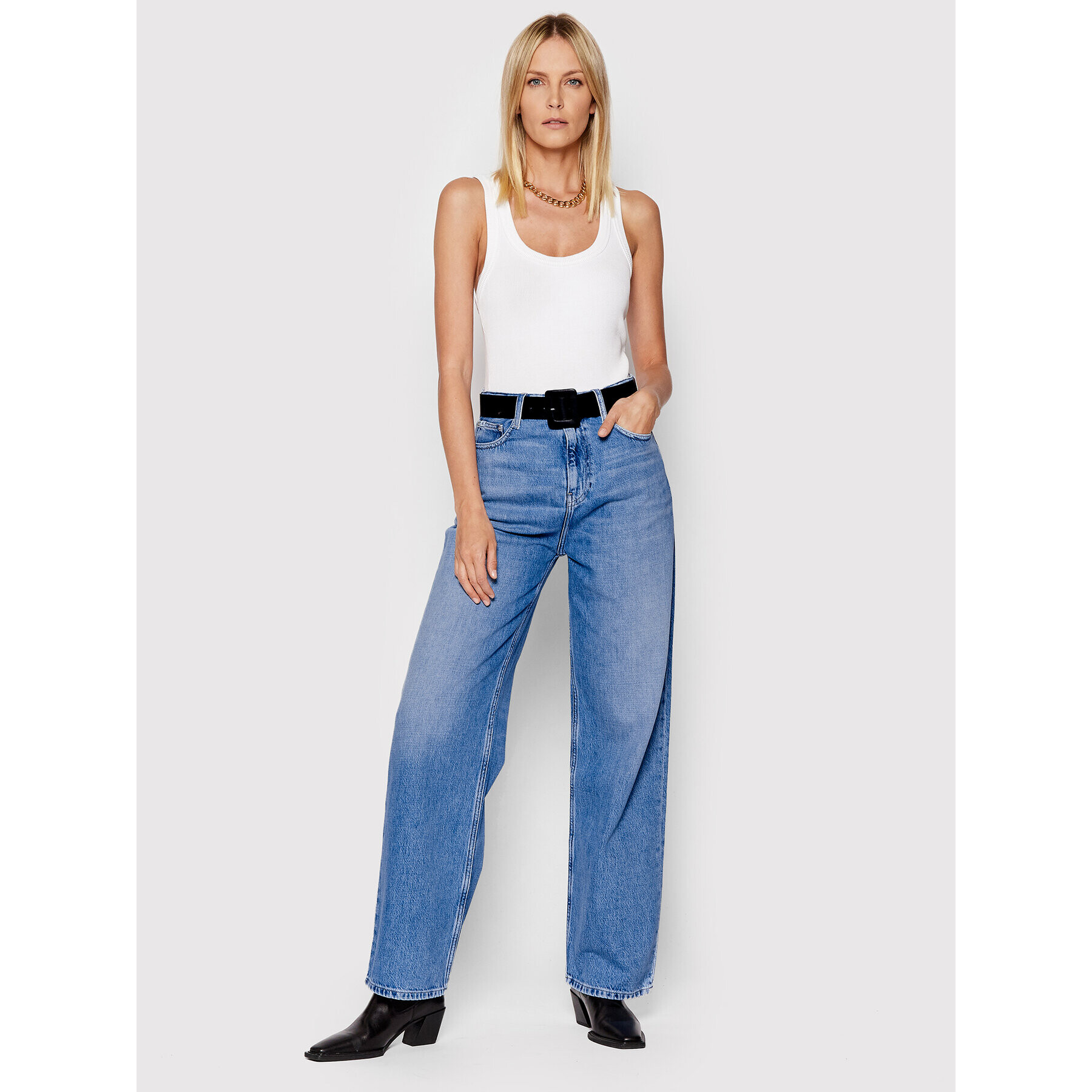 Calvin Klein Jeans Дънки J20J217866 Син Relaxed Fit - Pepit.bg