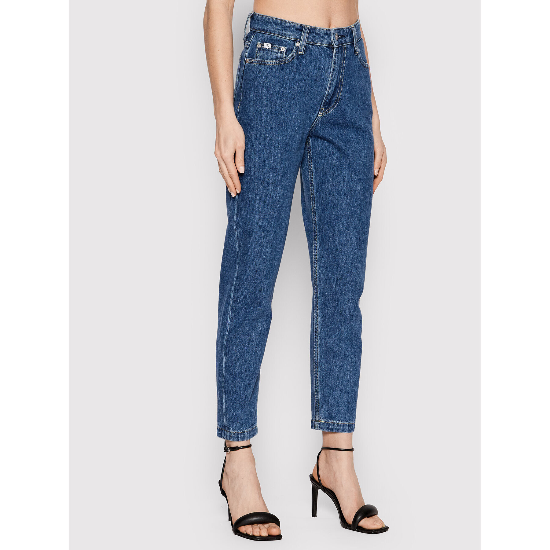 Calvin Klein Jeans Дънки J20J217871 Син Mom Fit - Pepit.bg