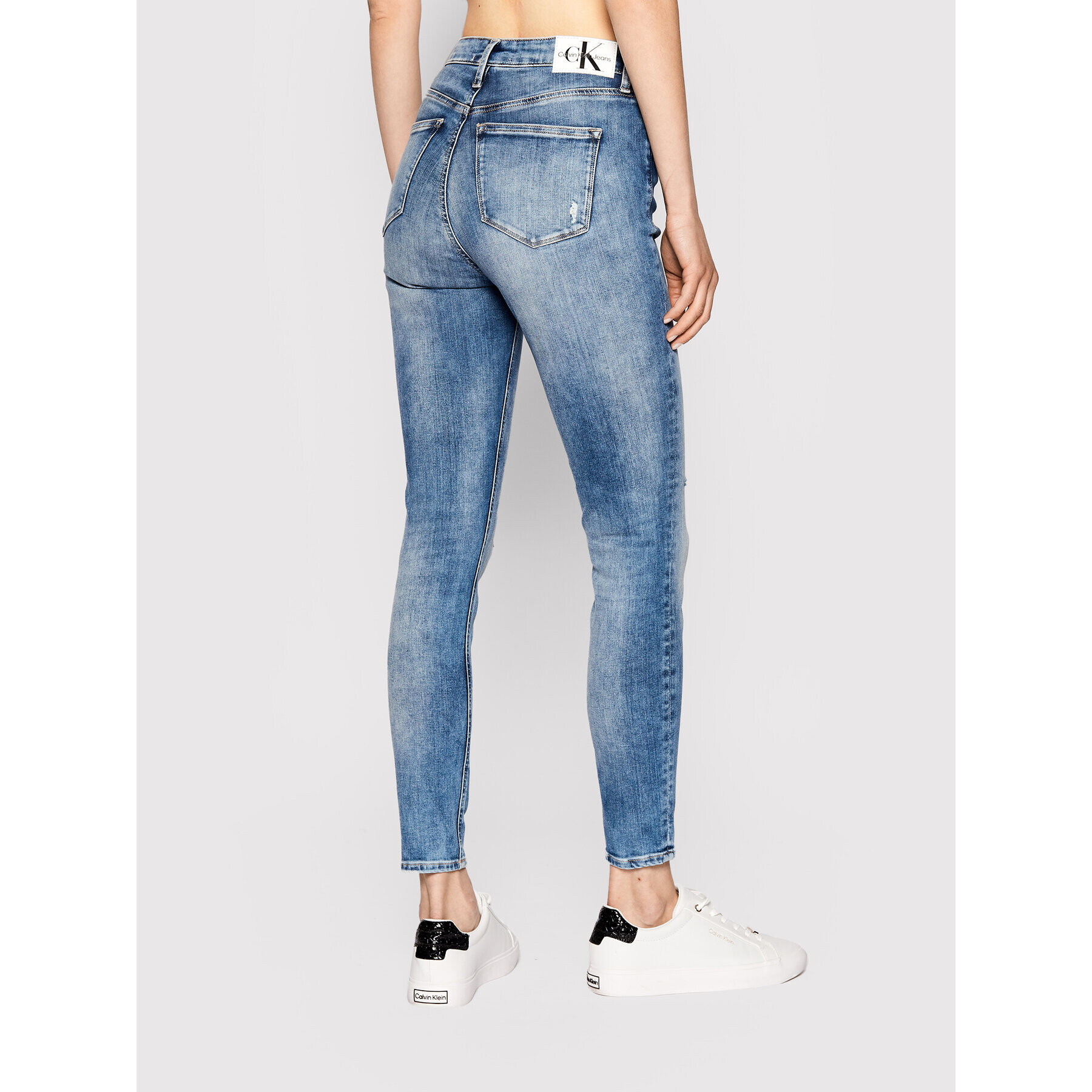 Calvin Klein Jeans Дънки J20J217873 Син Super Skinny Fit - Pepit.bg