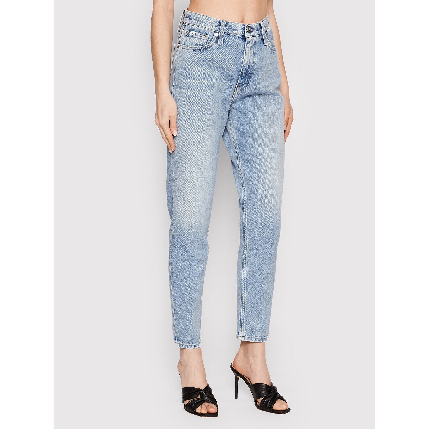 Calvin Klein Jeans Дънки J20J218507 Син Mom Fit - Pepit.bg