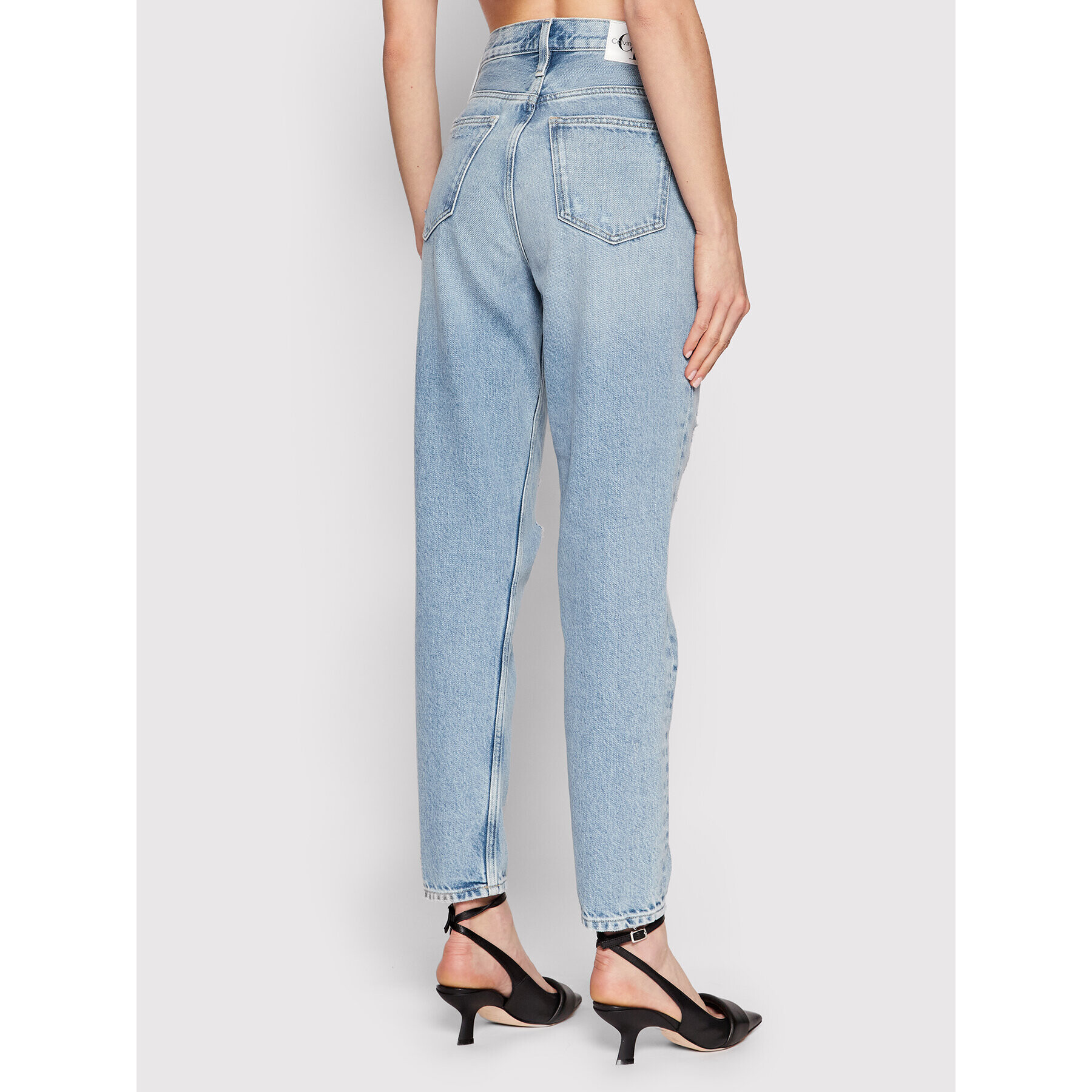 Calvin Klein Jeans Дънки J20J218512 Син Mom Fit - Pepit.bg