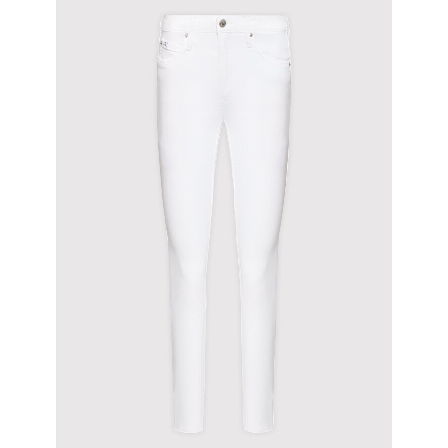 Calvin Klein Jeans Дънки J20J218607 Бял Skinny Fit - Pepit.bg