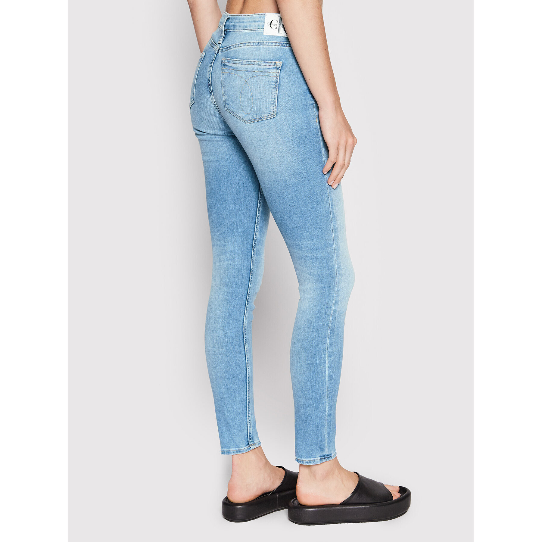 Calvin Klein Jeans Дънки J20J218619 Син Skinny Fit - Pepit.bg