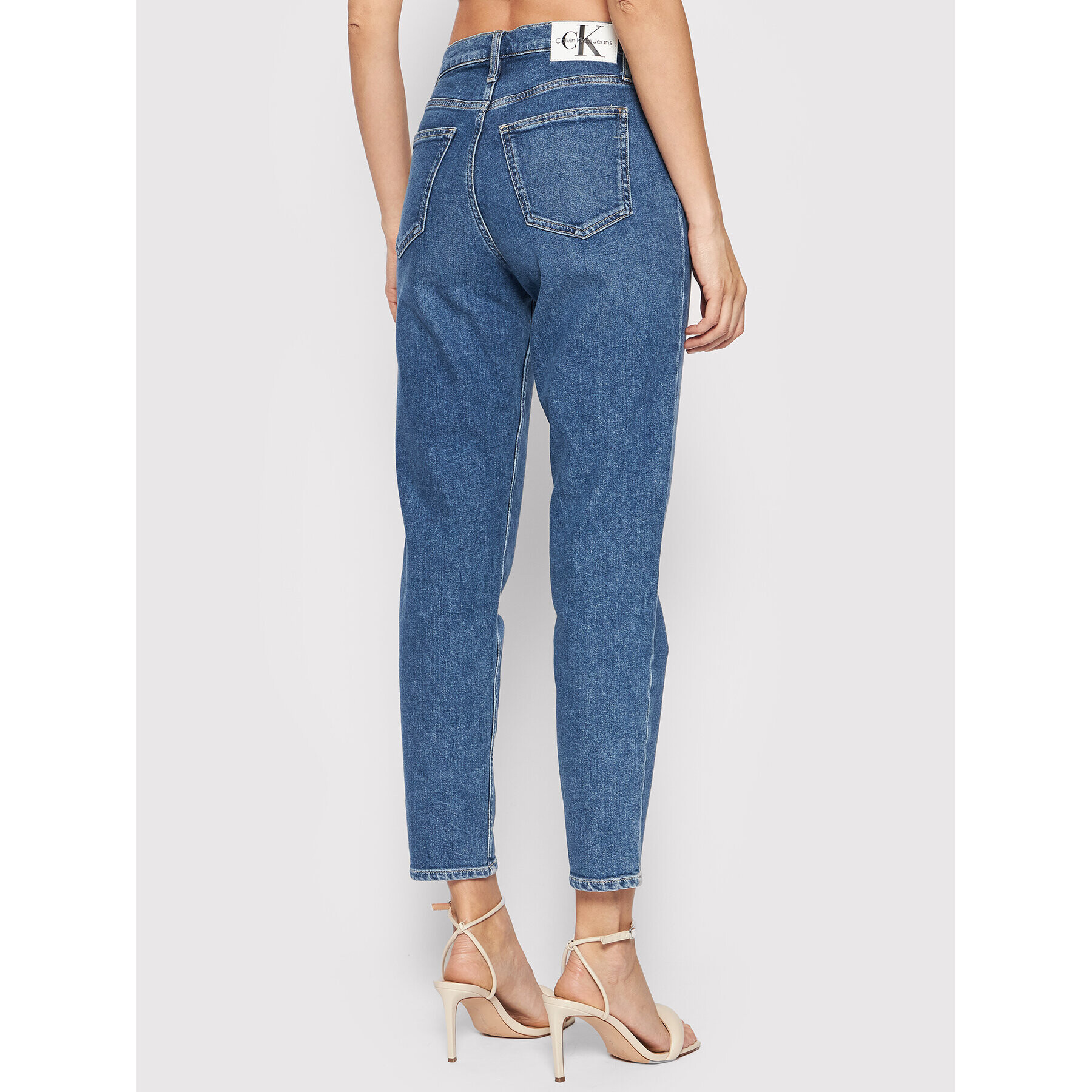 Calvin Klein Jeans Дънки J20J218893 Тъмносин Mom Fit - Pepit.bg