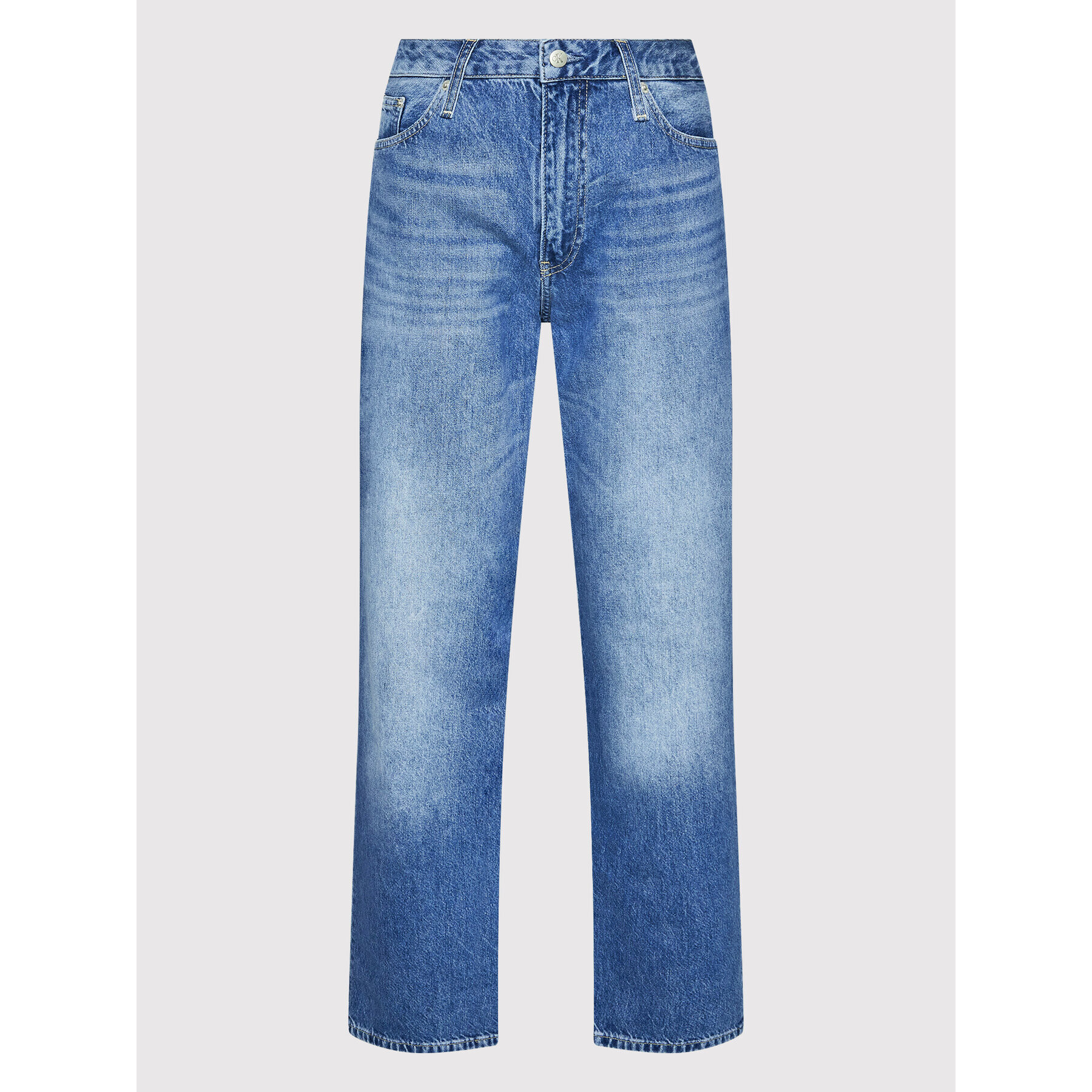 Calvin Klein Jeans Дънки J20J219310 Син Straight Fit - Pepit.bg