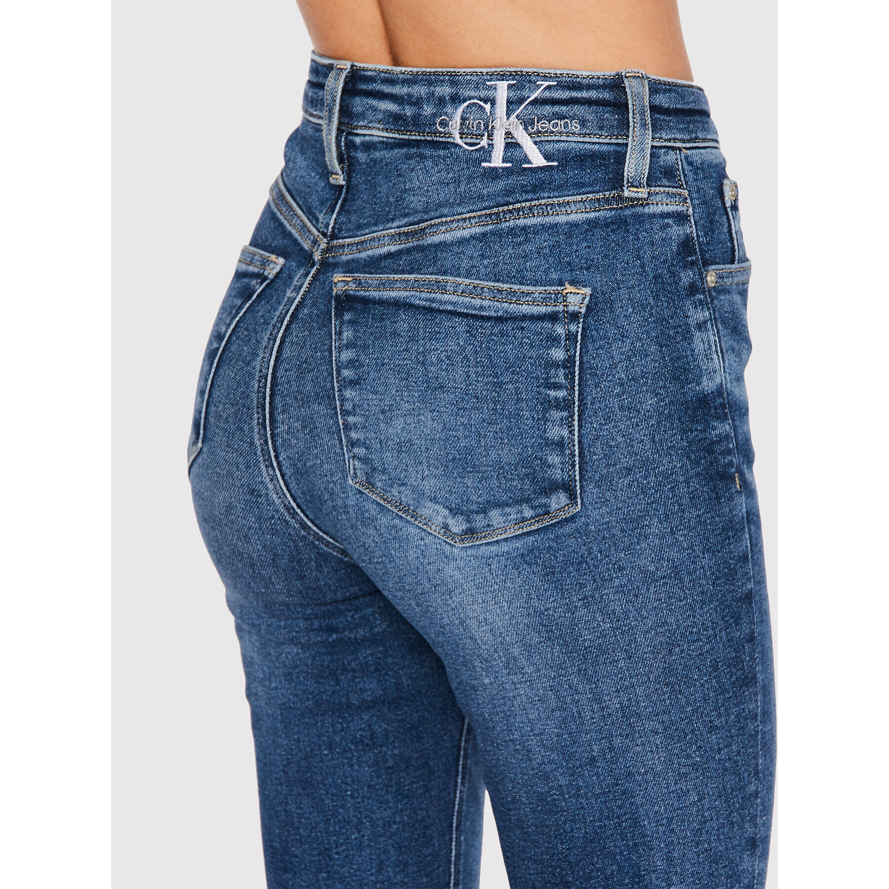 Calvin Klein Jeans Дънки J20J219311 Син Slim Fit - Pepit.bg