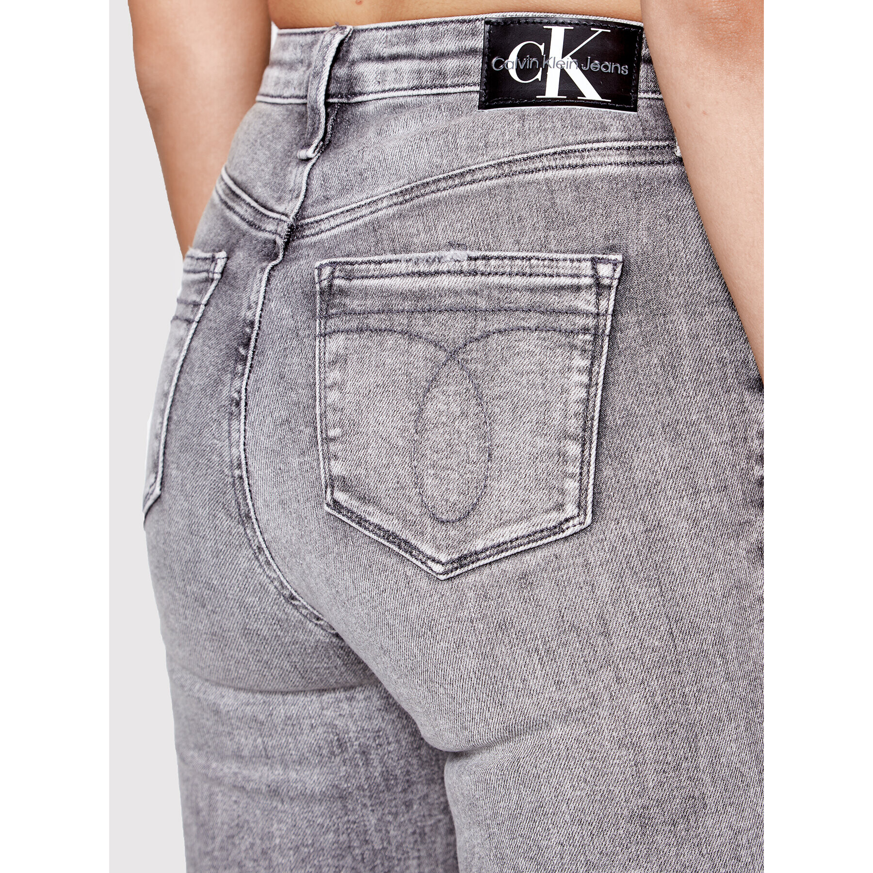 Calvin Klein Jeans Дънки J20J219315 Сив Skinny Fit - Pepit.bg