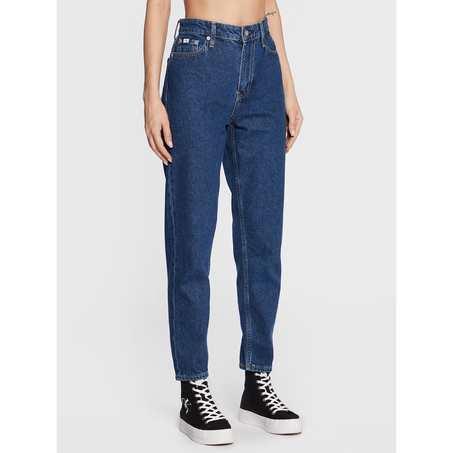 Calvin Klein Jeans Дънки J20J219318 Син Mom Fit - Pepit.bg