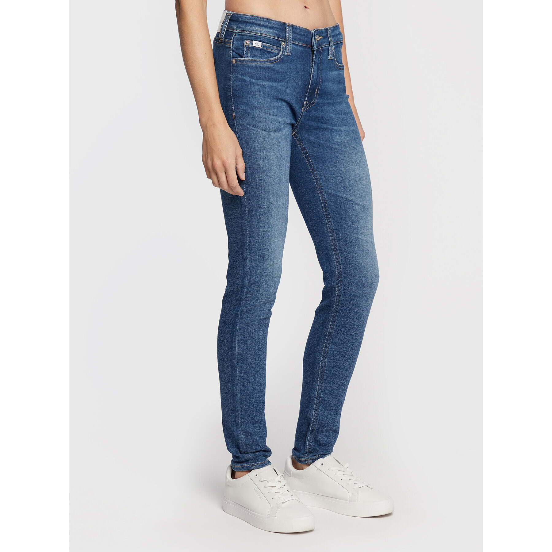 Calvin Klein Jeans Дънки J20J219322 Син Skinny Fit - Pepit.bg