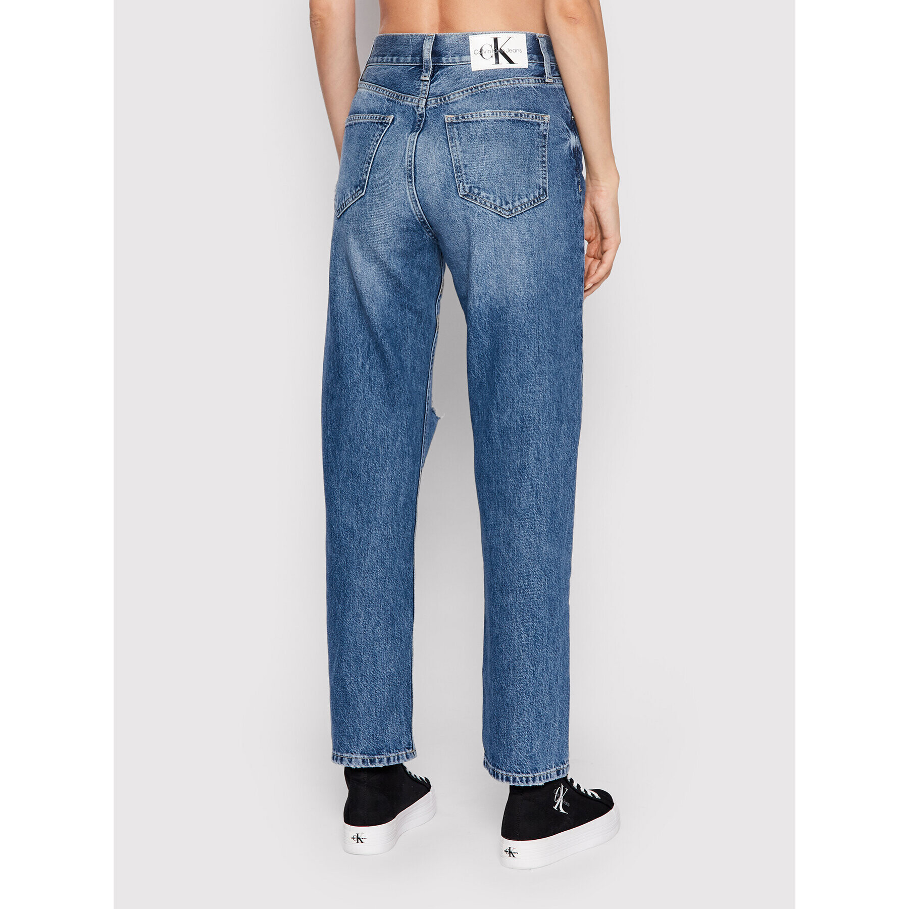 Calvin Klein Jeans Дънки J20J219330 Син Straight Fit - Pepit.bg