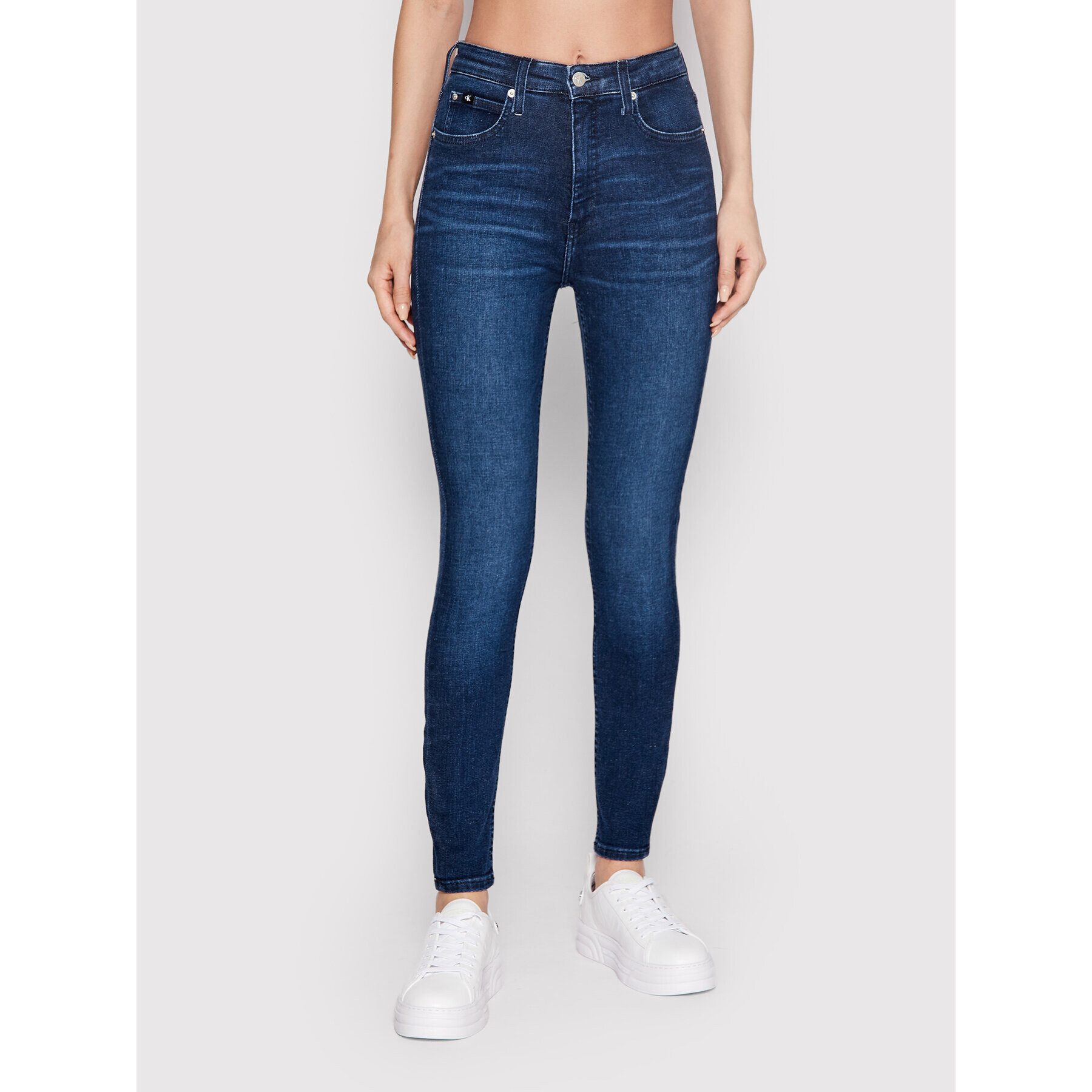 Calvin Klein Jeans Дънки J20J219332 Тъмносин Super Skinny Fit - Pepit.bg