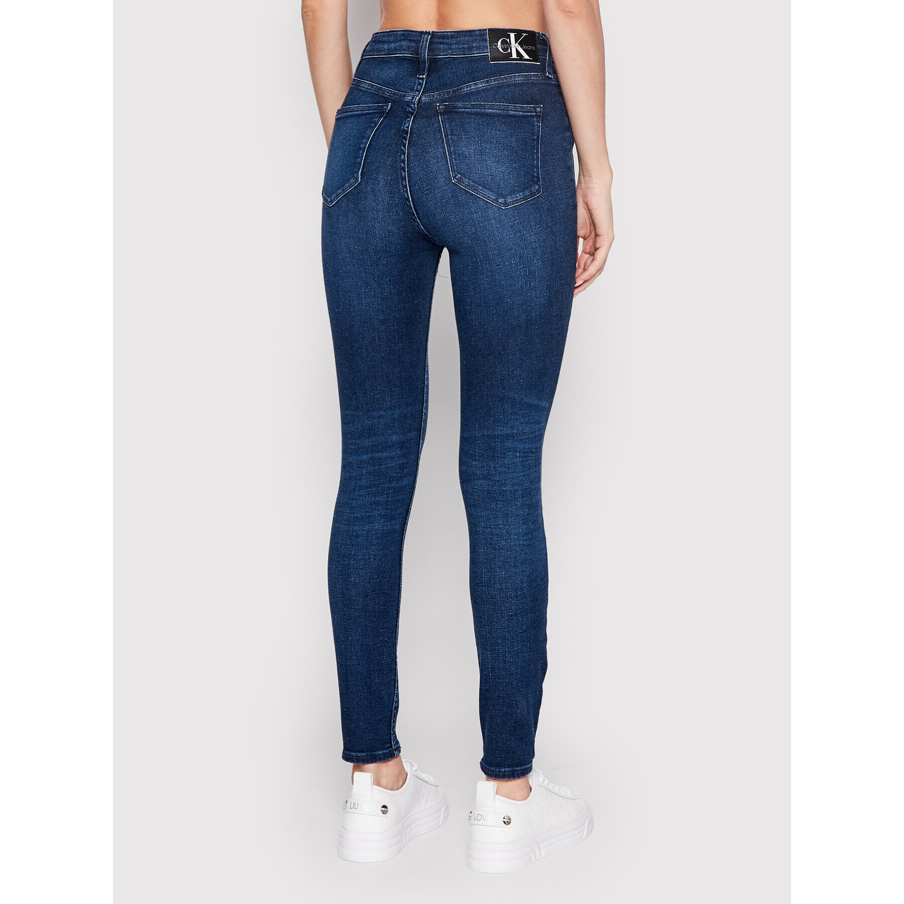 Calvin Klein Jeans Дънки J20J219332 Тъмносин Super Skinny Fit - Pepit.bg