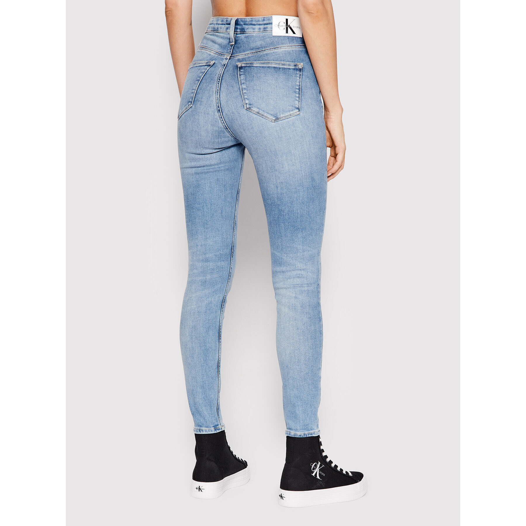 Calvin Klein Jeans Дънки J20J219334 Син Super Skinny Fit - Pepit.bg