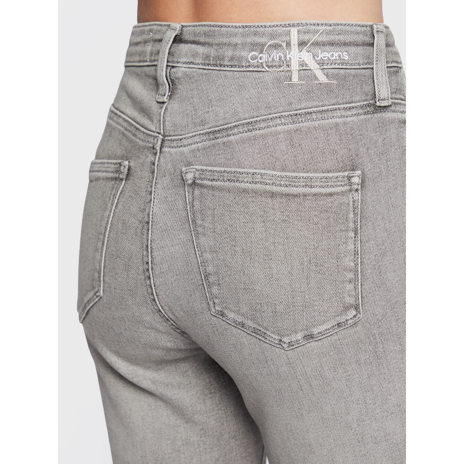 Calvin Klein Jeans Дънки J20J219515 Сив Skinny Fit - Pepit.bg