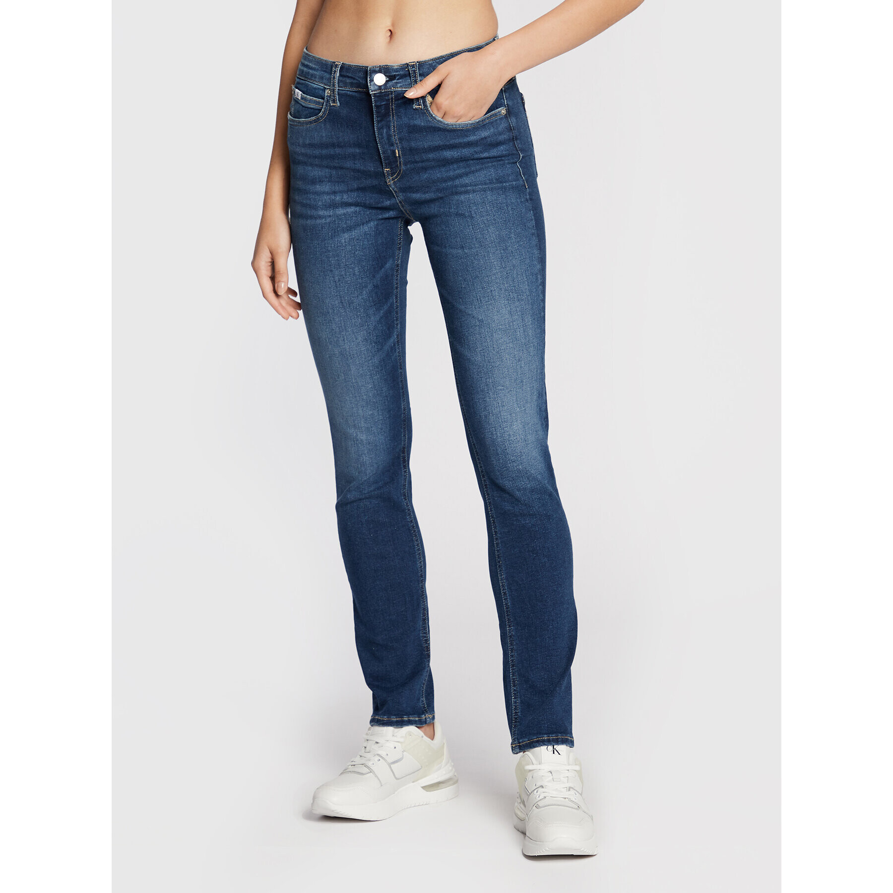 Calvin Klein Jeans Дънки J20J219521 Син Slim Fit - Pepit.bg