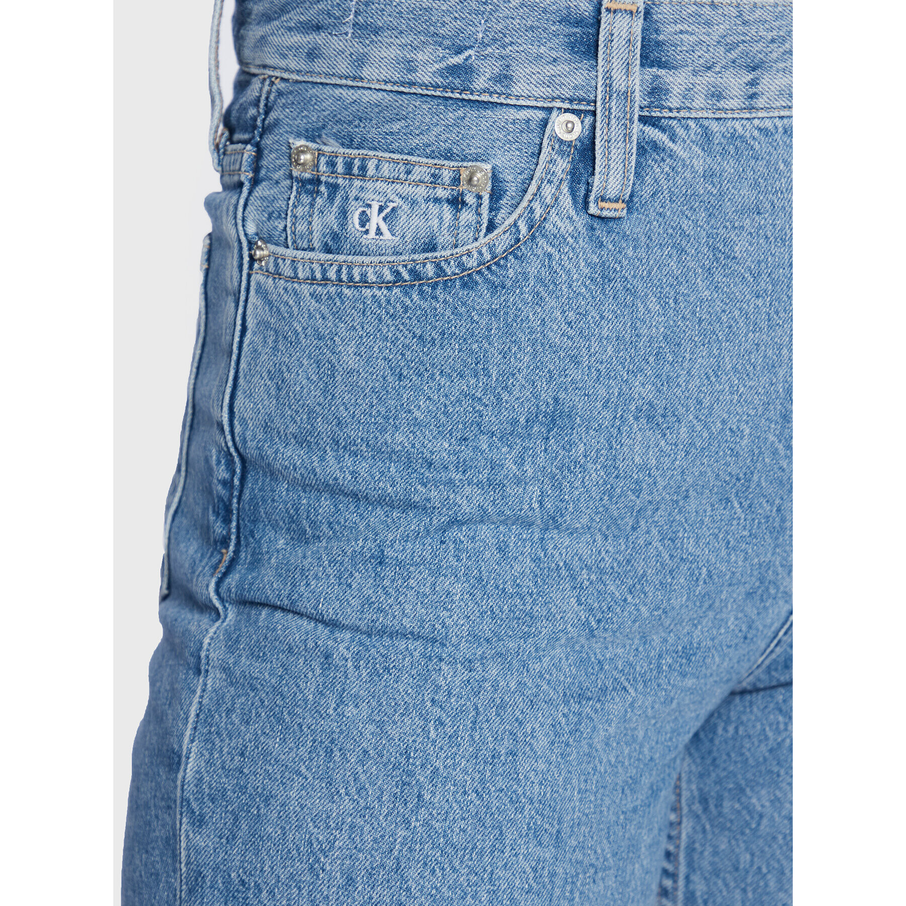 Calvin Klein Jeans Дънки J20J219528 Син Mom Fit - Pepit.bg