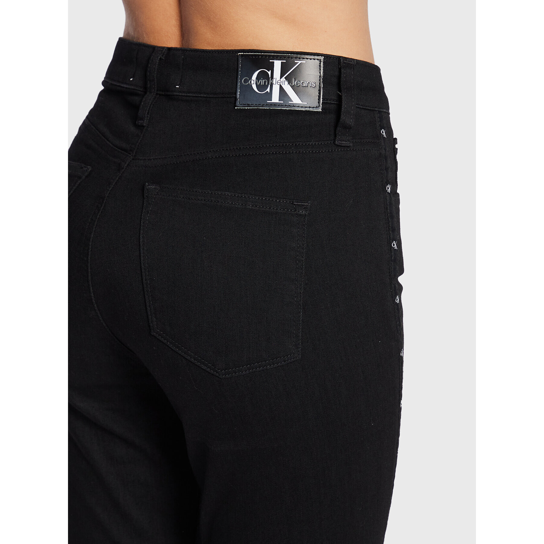 Calvin Klein Jeans Дънки J20J219534 Черен Super Skinny Fit - Pepit.bg