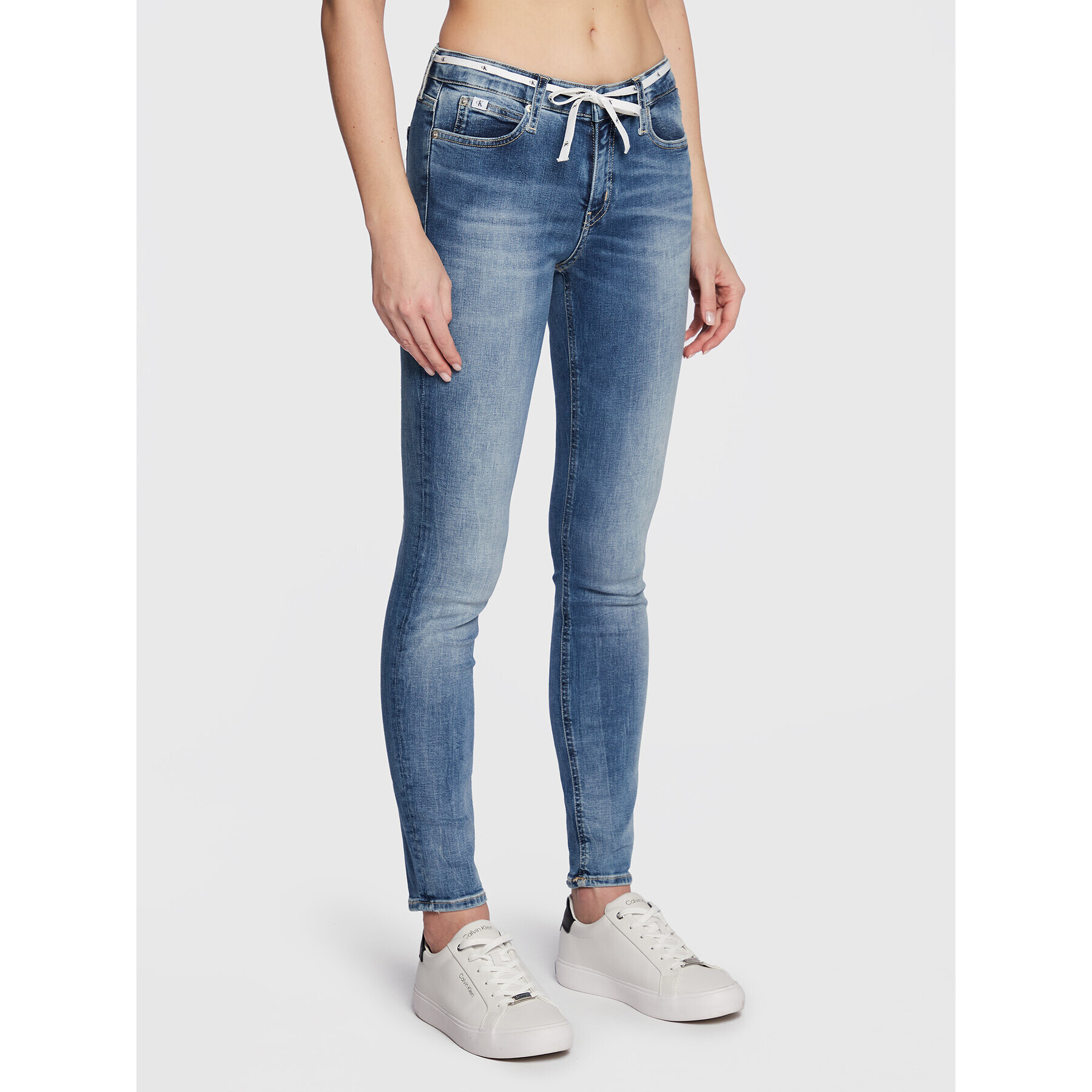 Calvin Klein Jeans Дънки J20J219535 Син Skinny Fit - Pepit.bg