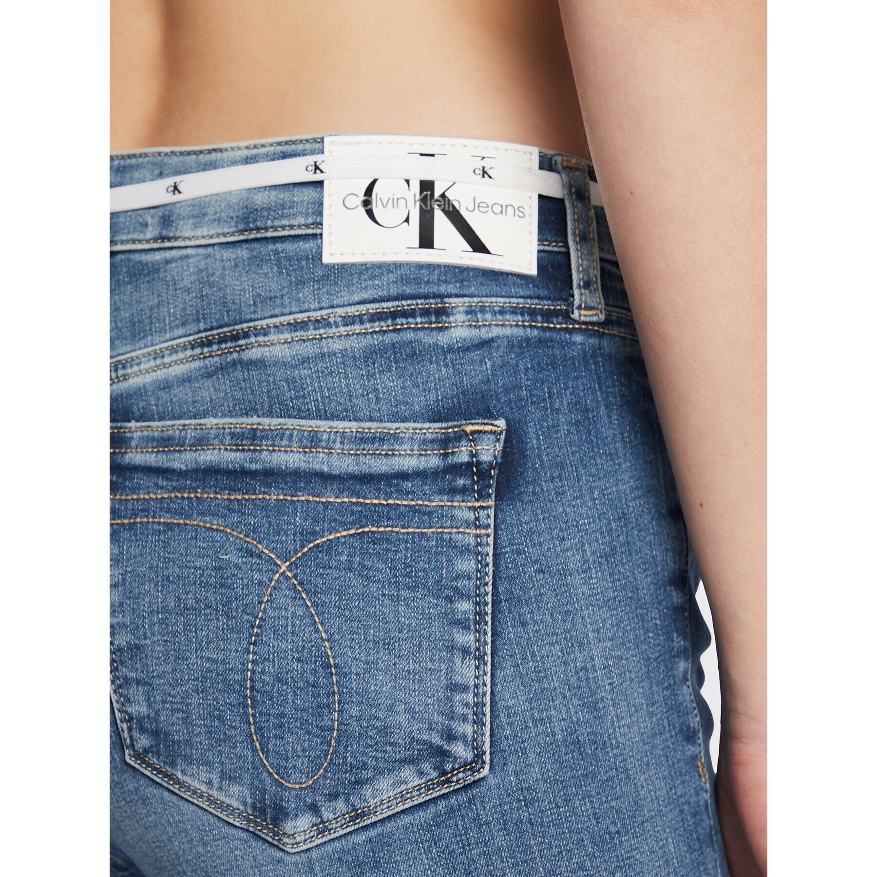 Calvin Klein Jeans Дънки J20J219535 Син Skinny Fit - Pepit.bg