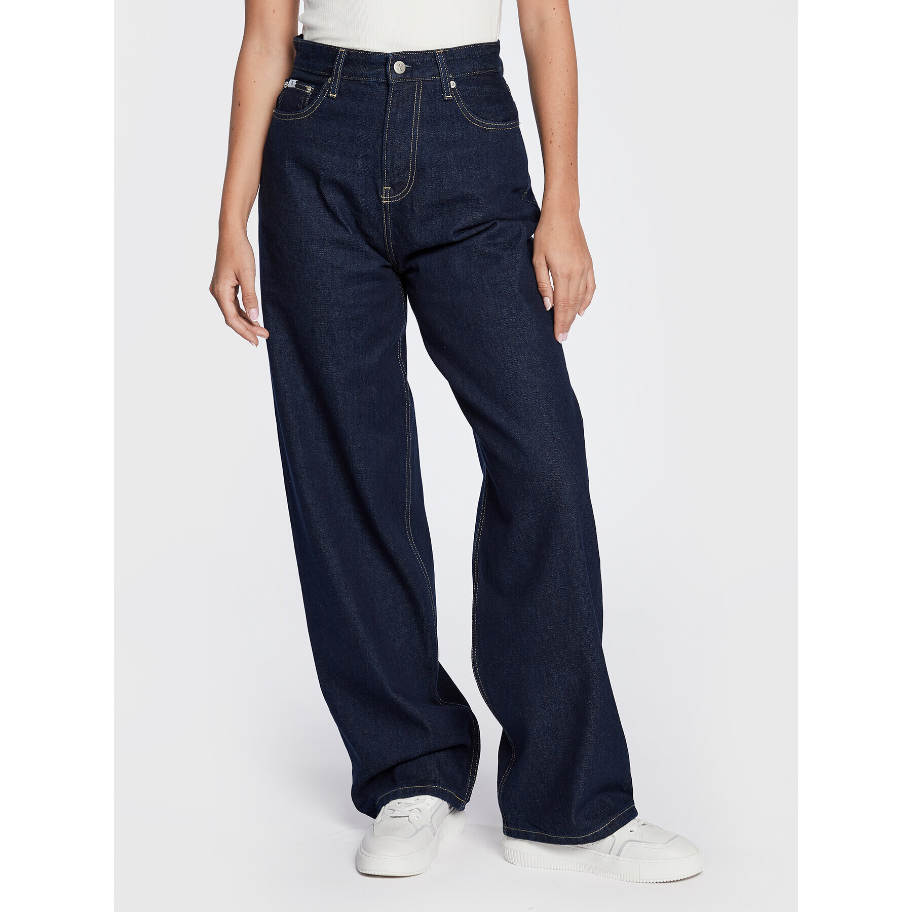 Calvin Klein Jeans Дънки J20J219542 Тъмносин Relaxed Fit - Pepit.bg