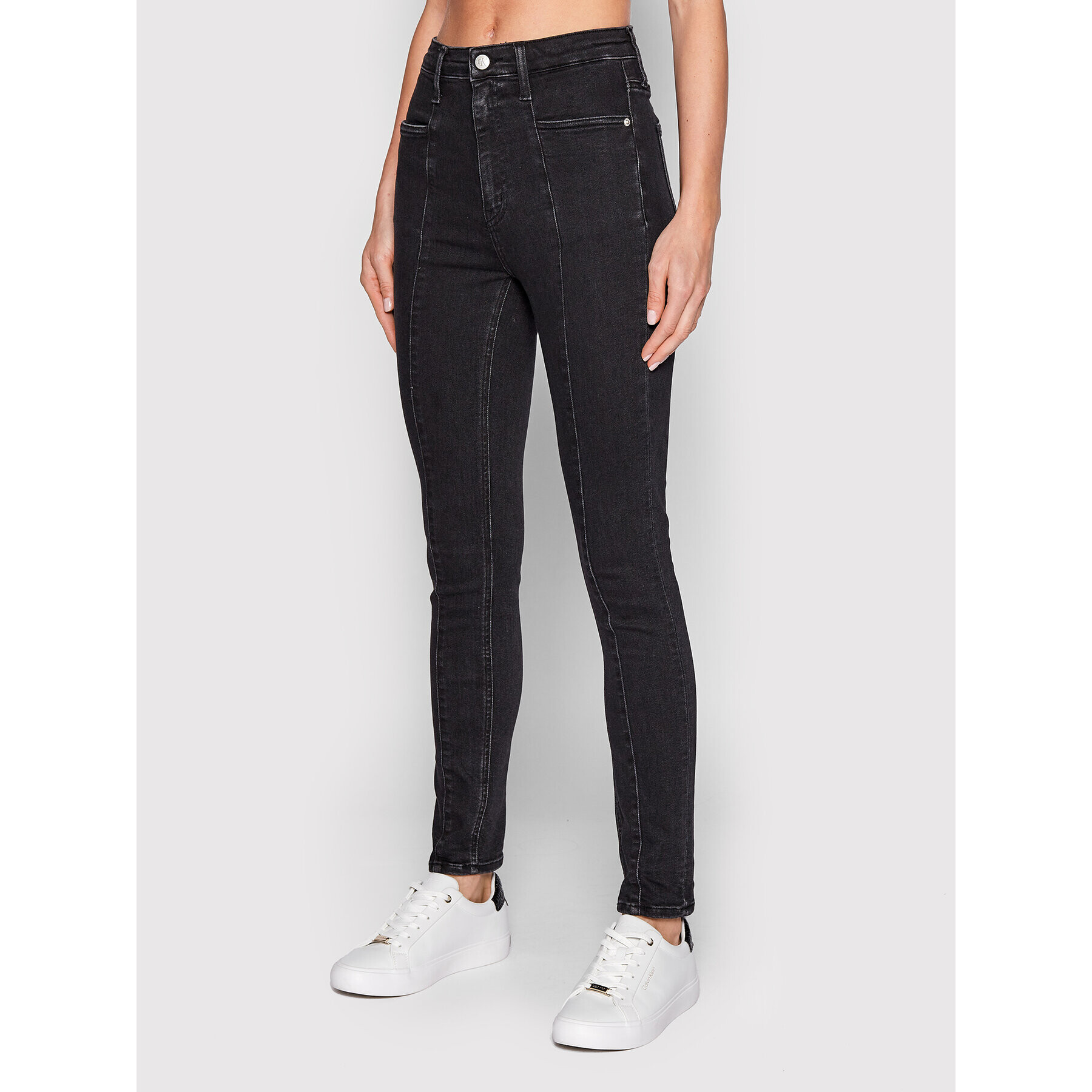 Calvin Klein Jeans Дънки J20J219590 Черен Skinny Fit - Pepit.bg