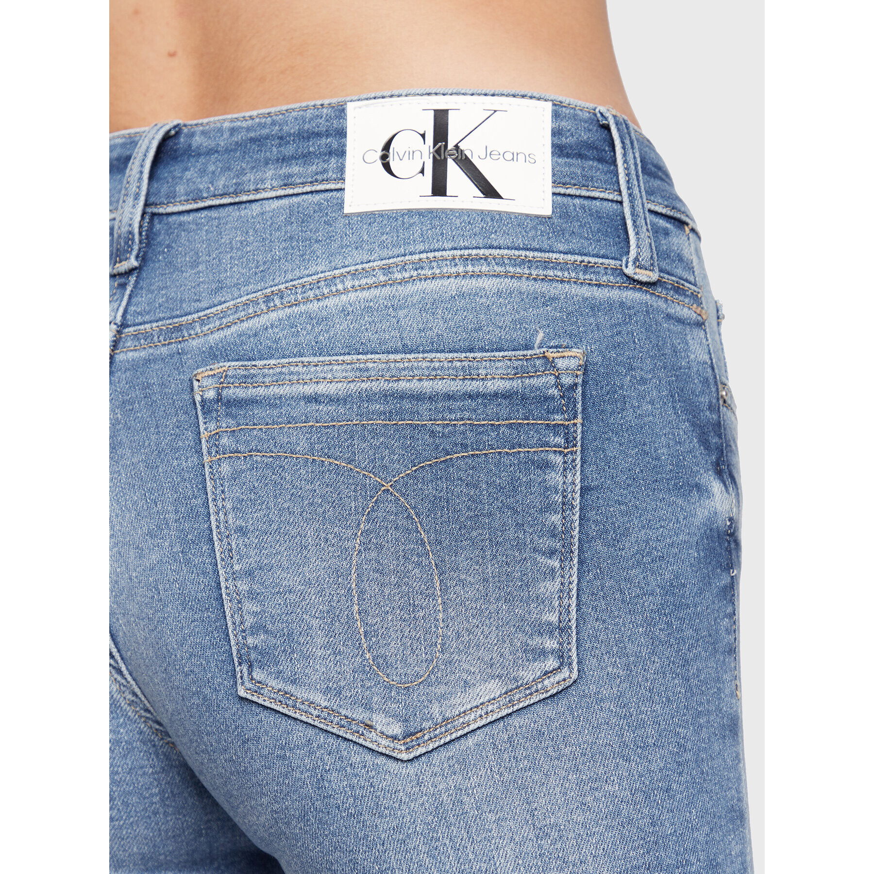 Calvin Klein Jeans Дънки J20J220117 Син Slim Fit - Pepit.bg