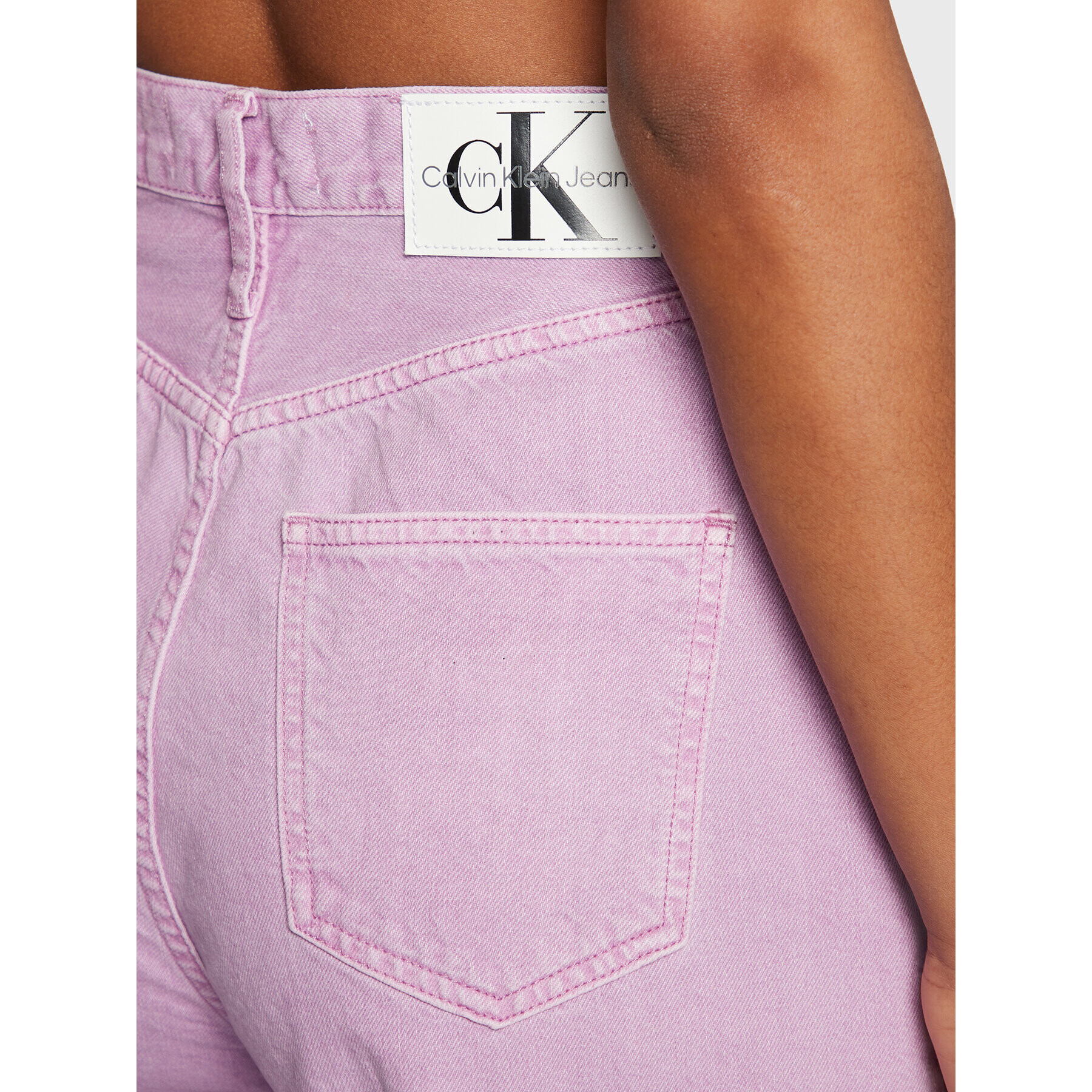 Calvin Klein Jeans Дънки J20J220182 Виолетов Relaxed Fit - Pepit.bg