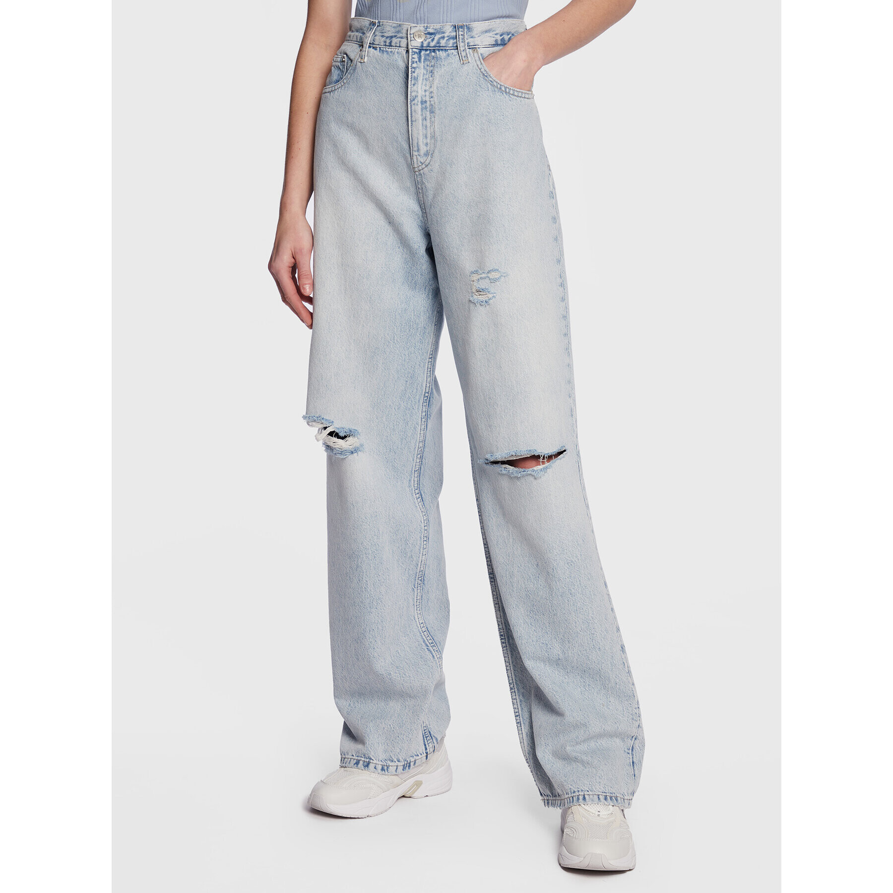 Calvin Klein Jeans Дънки J20J220183 Син Relaxed Fit - Pepit.bg