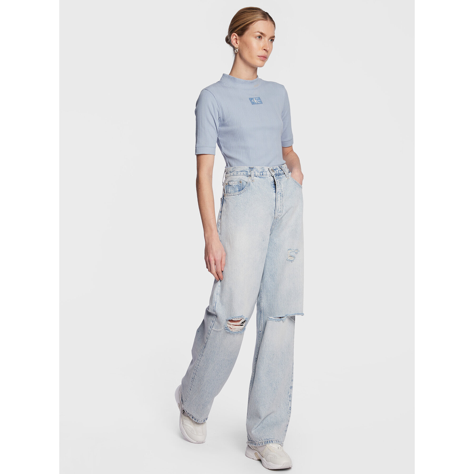 Calvin Klein Jeans Дънки J20J220183 Син Relaxed Fit - Pepit.bg