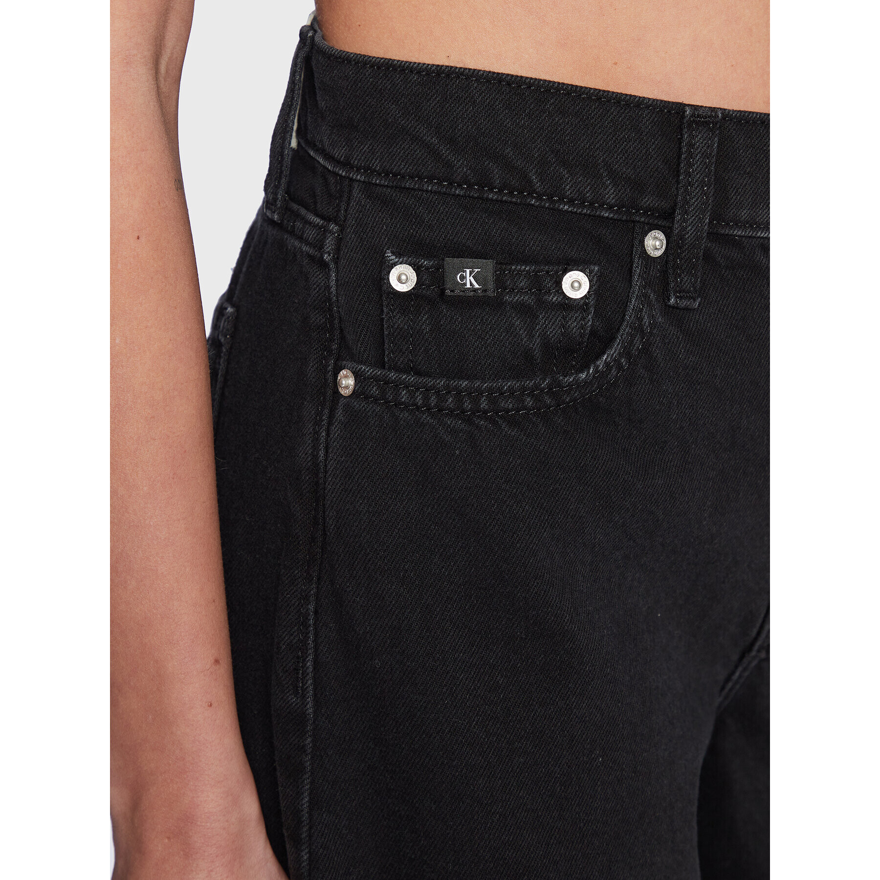 Calvin Klein Jeans Дънки J20J220190 Черен Loose Fit - Pepit.bg