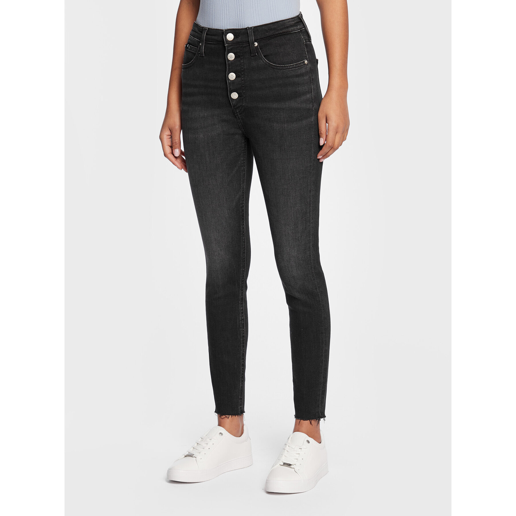 Calvin Klein Jeans Дънки J20J220196 Черен Skinny Fit - Pepit.bg