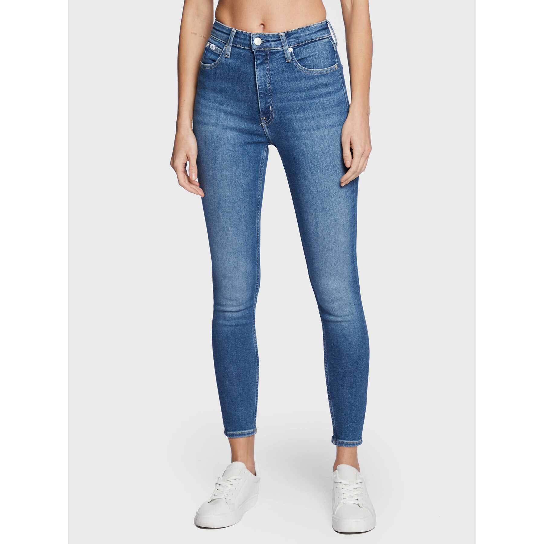 Calvin Klein Jeans Дънки J20J220198 Син Skinny Fit - Pepit.bg