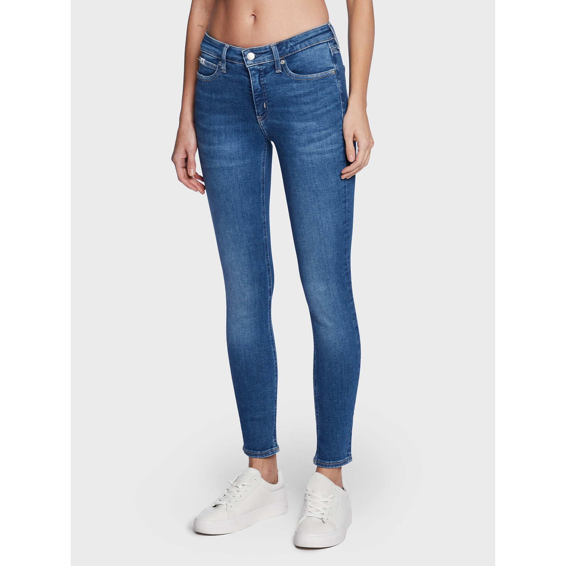 Calvin Klein Jeans Дънки J20J220219 Син Skinny Fit - Pepit.bg