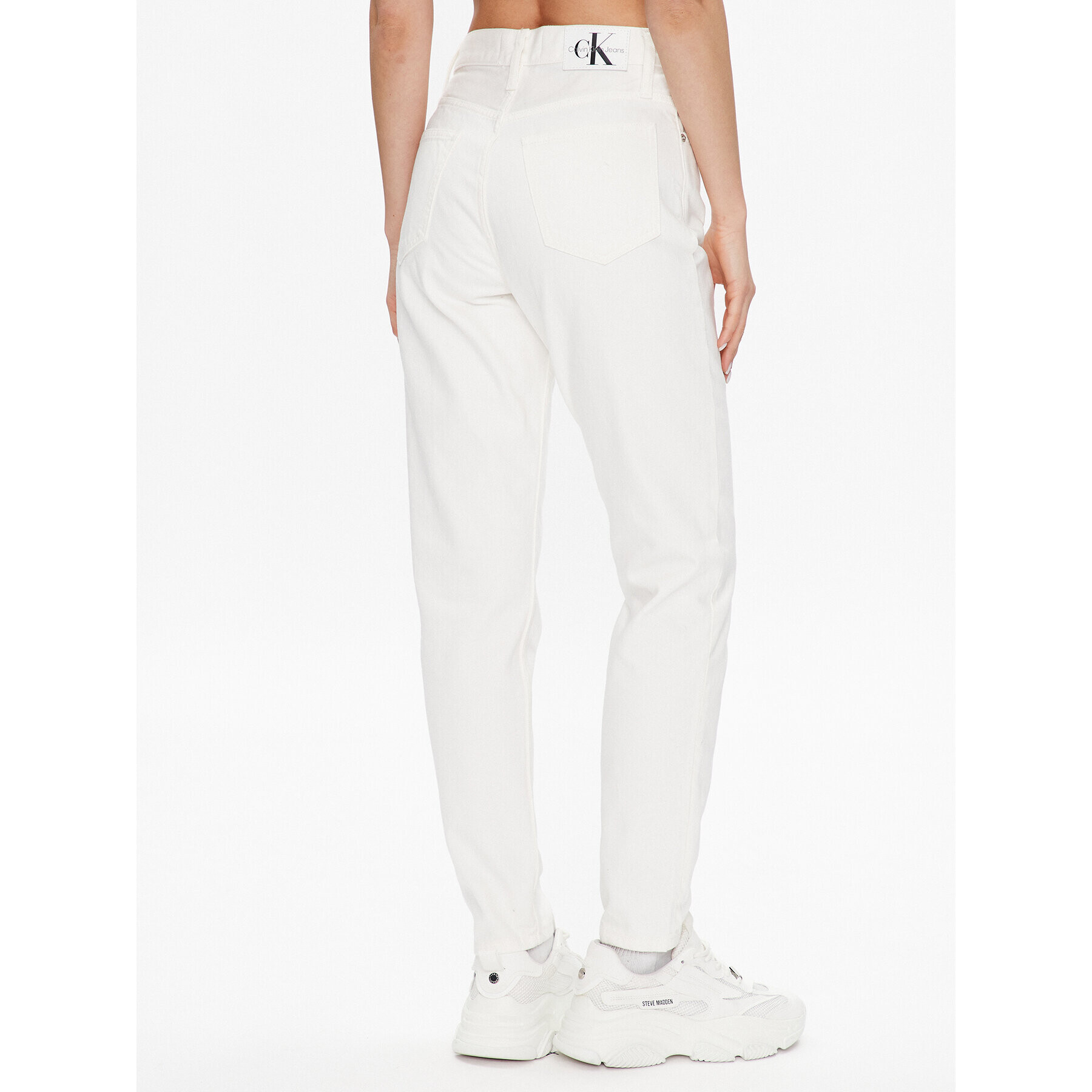 Calvin Klein Jeans Дънки J20J220603 Бял Regular Fit - Pepit.bg