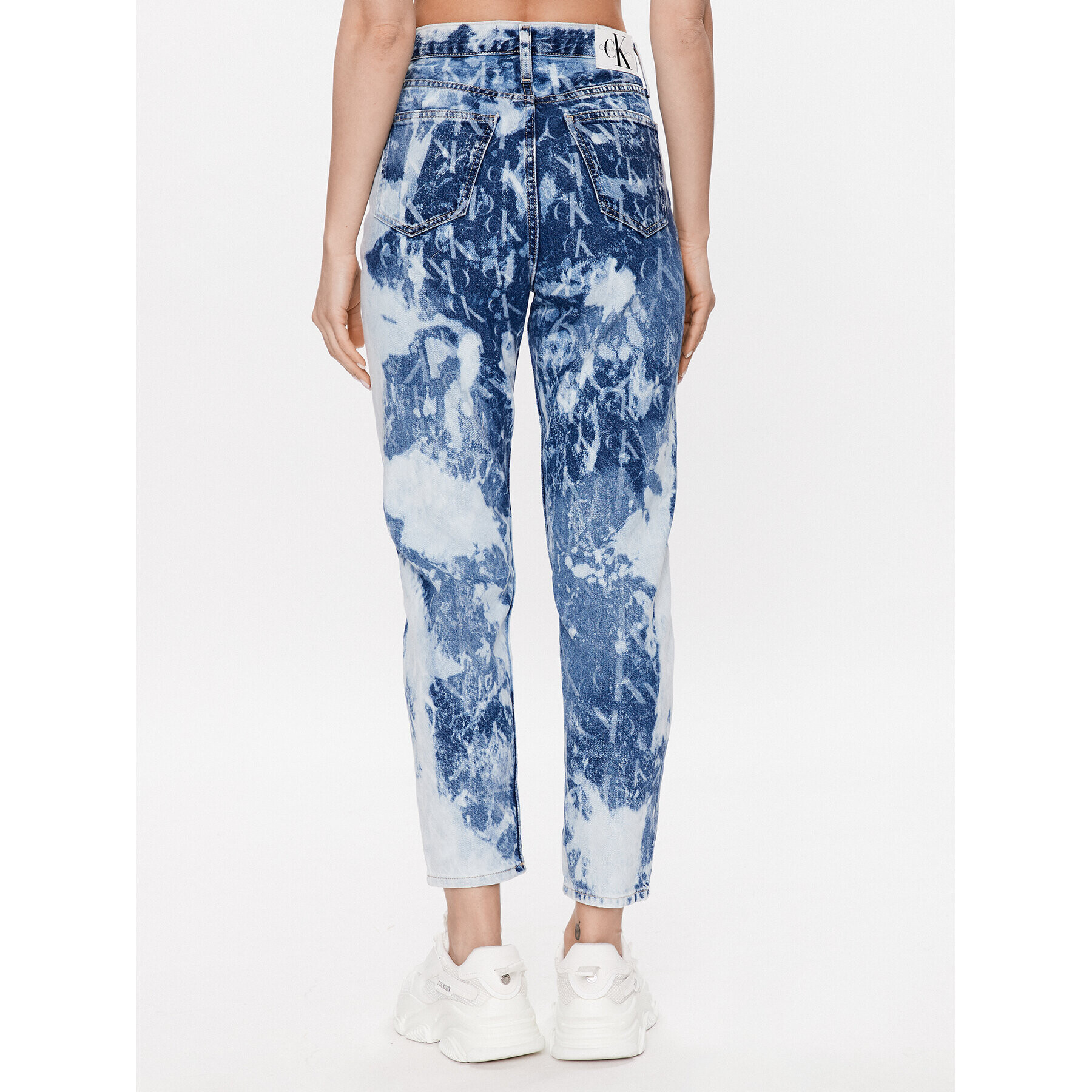 Calvin Klein Jeans Дънки J20J220606 Син Mom Fit - Pepit.bg