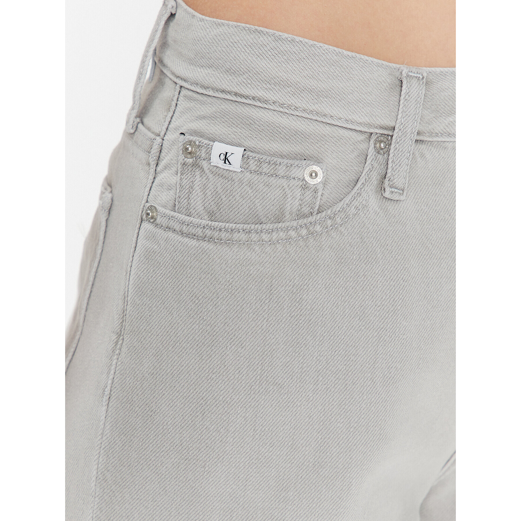 Calvin Klein Jeans Дънки J20J220607 Сив Mom Fit - Pepit.bg