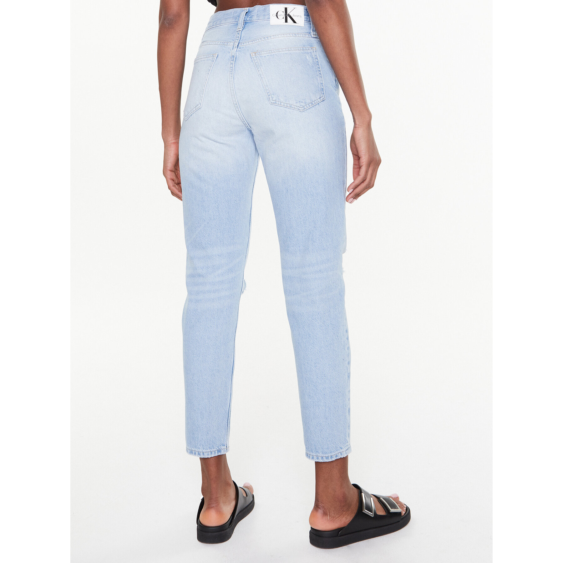 Calvin Klein Jeans Дънки J20J220610 Син Mom Fit - Pepit.bg