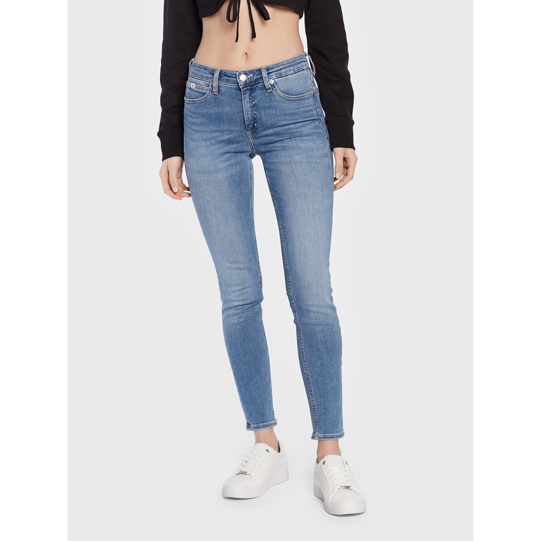 Calvin Klein Jeans Дънки J20J220617 Син Skinny Fit - Pepit.bg