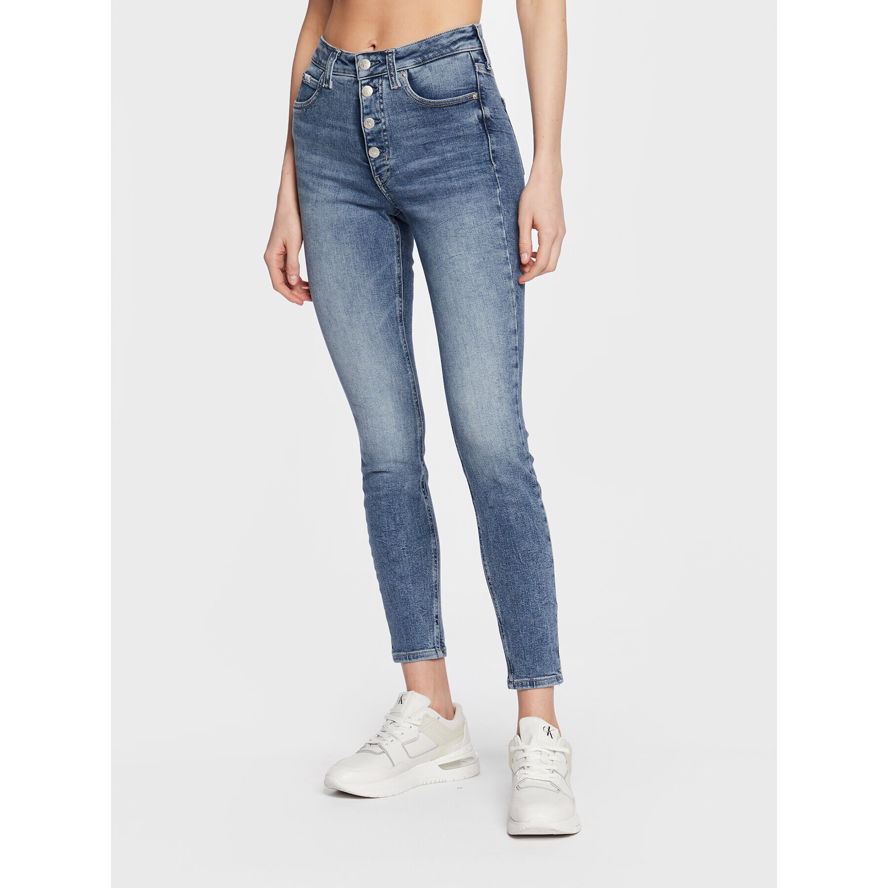 Calvin Klein Jeans Дънки J20J220628 Син Skinny Fit - Pepit.bg