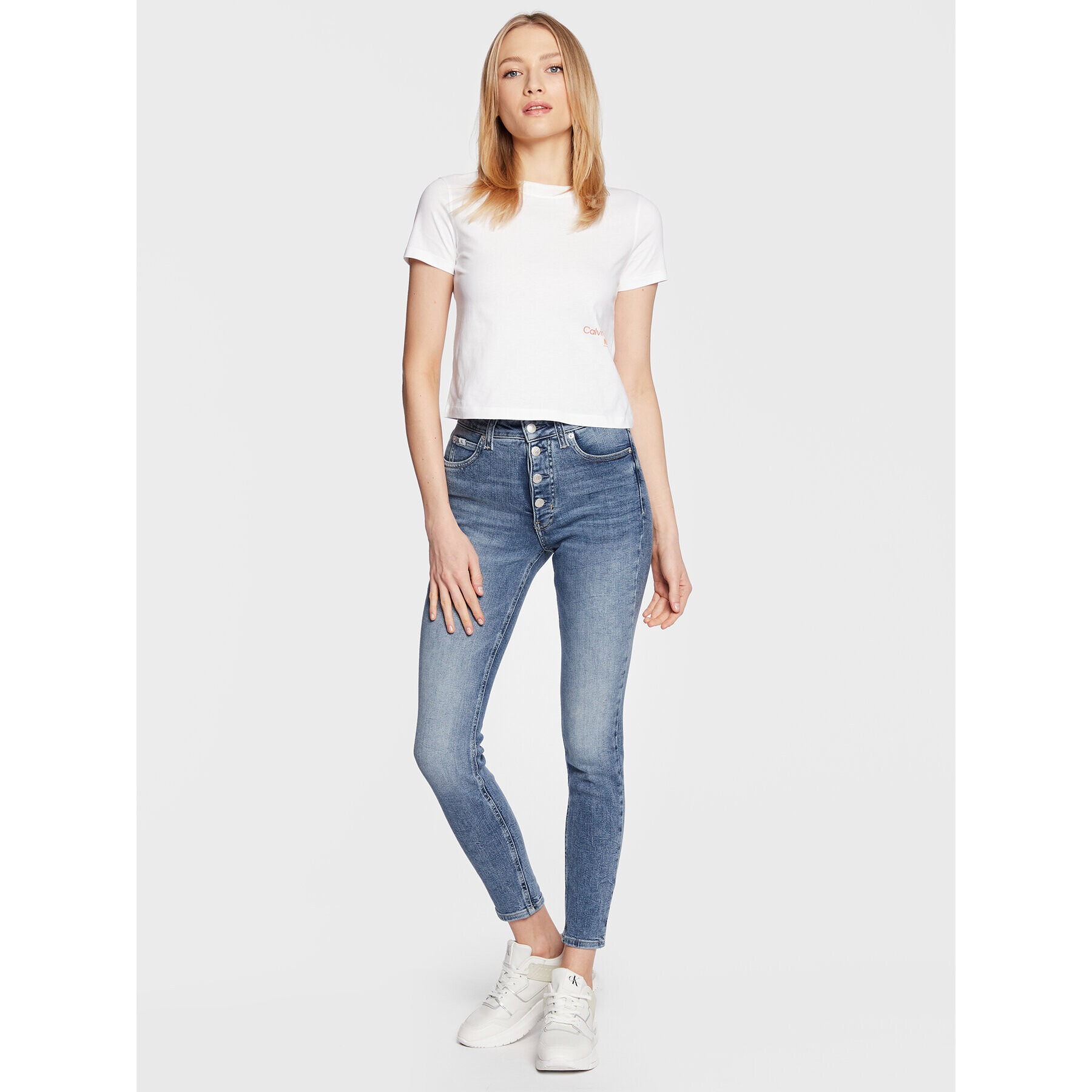 Calvin Klein Jeans Дънки J20J220628 Син Skinny Fit - Pepit.bg