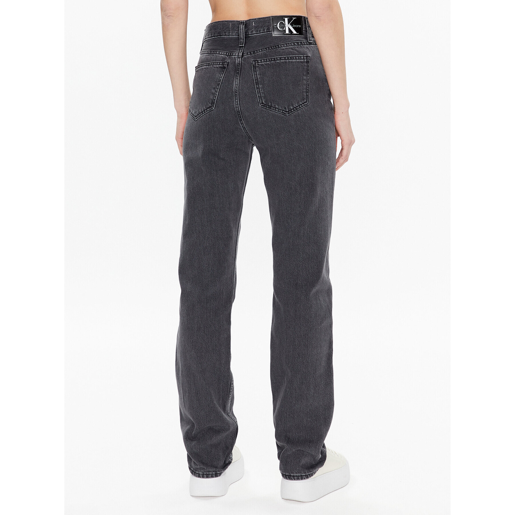 Calvin Klein Jeans Дънки J20J220632 Сив Straight Fit - Pepit.bg