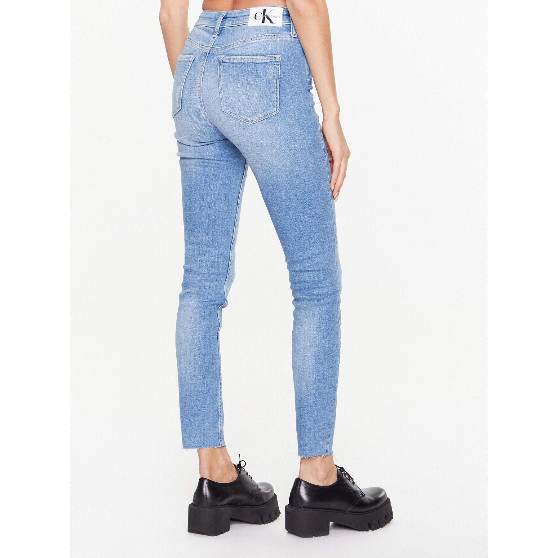 Calvin Klein Jeans Дънки J20J220853 Син Skinny Fit - Pepit.bg